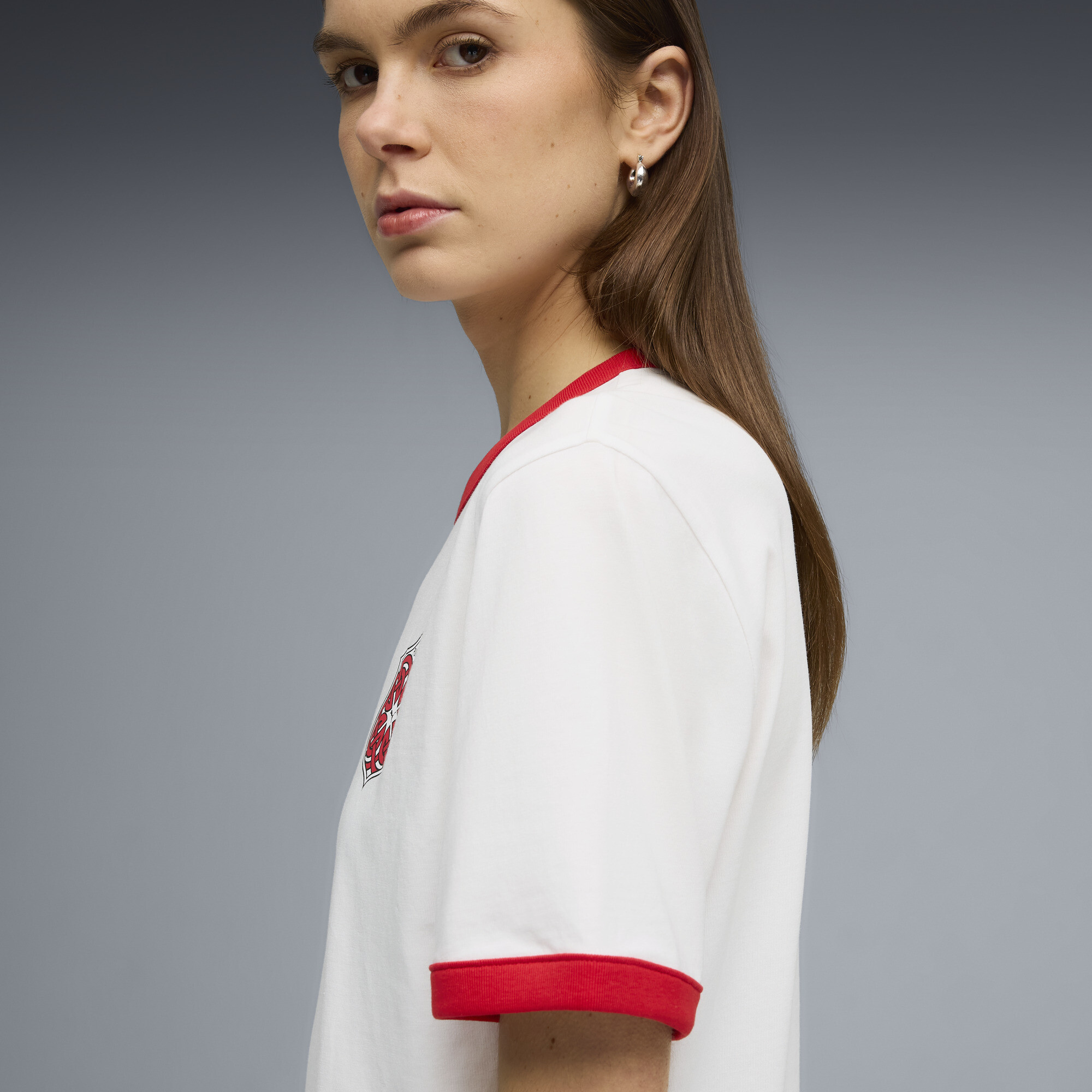 FUTURE.PUMA.ARCHIVE uniseks Ringer T-shirt, Wit, Maat XXL thumbnail 2