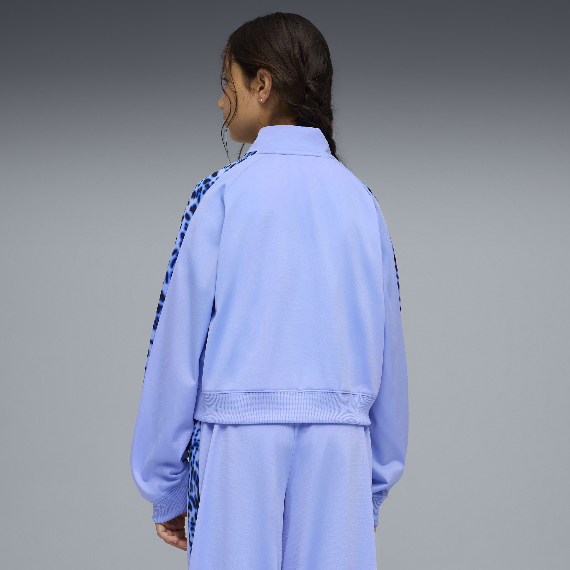 PUMA T7 Animal relaxed trainingsjack voor Dames, Maat 9-10Y thumbnail 5