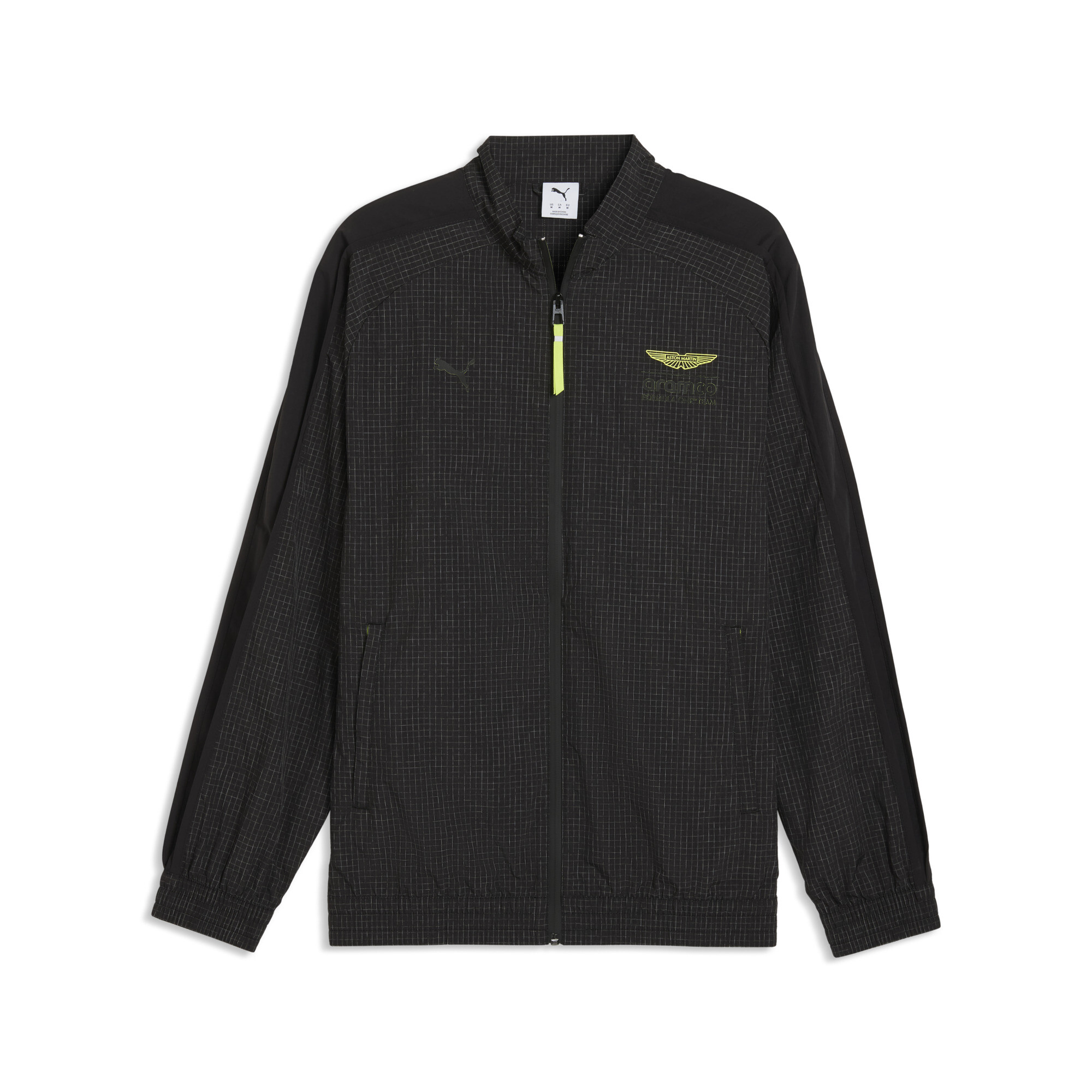 PUMA x ASTON MARTIN ARAMCO F1® TEAM T7 trainingsjack voor Heren, Zwart, Maat M thumbnail 3