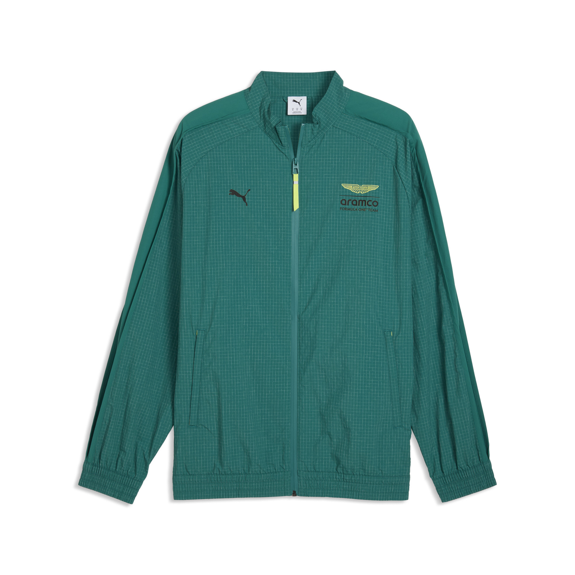 PUMA x ASTON MARTIN ARAMCO F1® TEAM T7 trainingsjack voor Heren, Groen, Maat S thumbnail 3