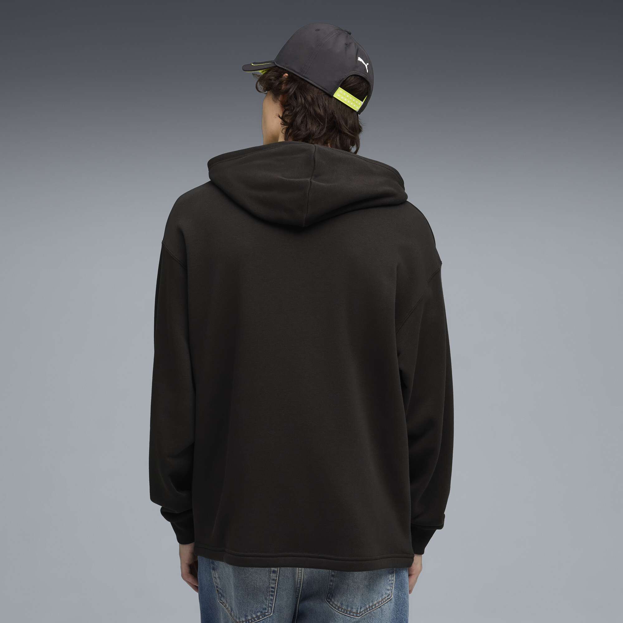 PUMA x ASTON MARTIN ARAMCO F1Â® TEAM relaxte hoodie voor Heren, Zwart, Maat L thumbnail 3