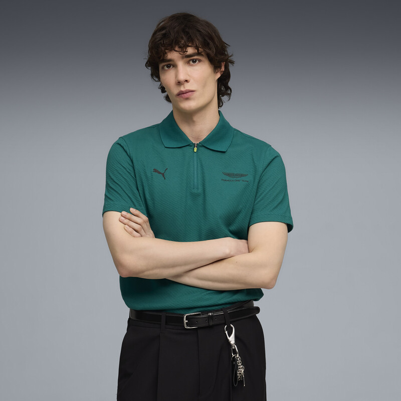 PUMA Aston Martin F1 Jacquard Polo T-shirt