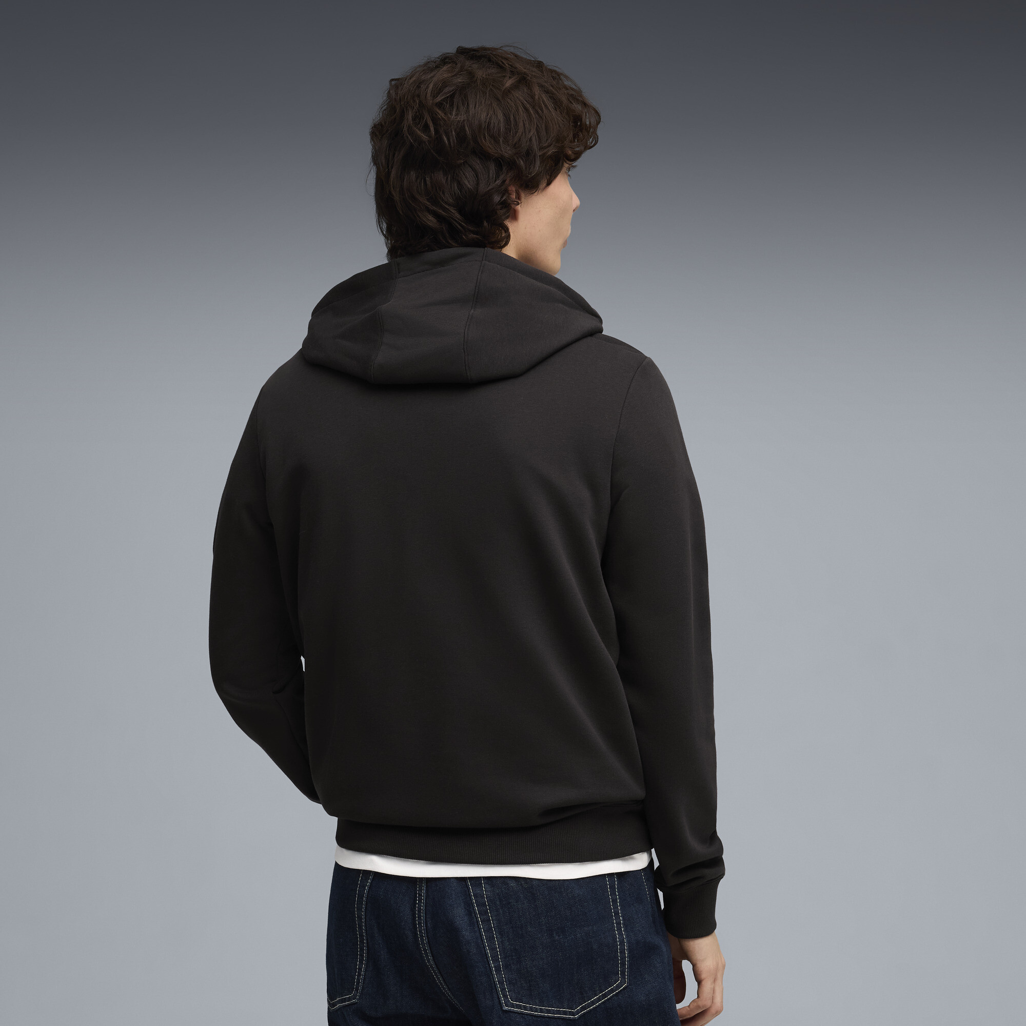 PUMA x ASTON MARTIN ARAMCO F1Â® TEAM Essentials hoodie voor Heren, Zwart, Maat M thumbnail 3