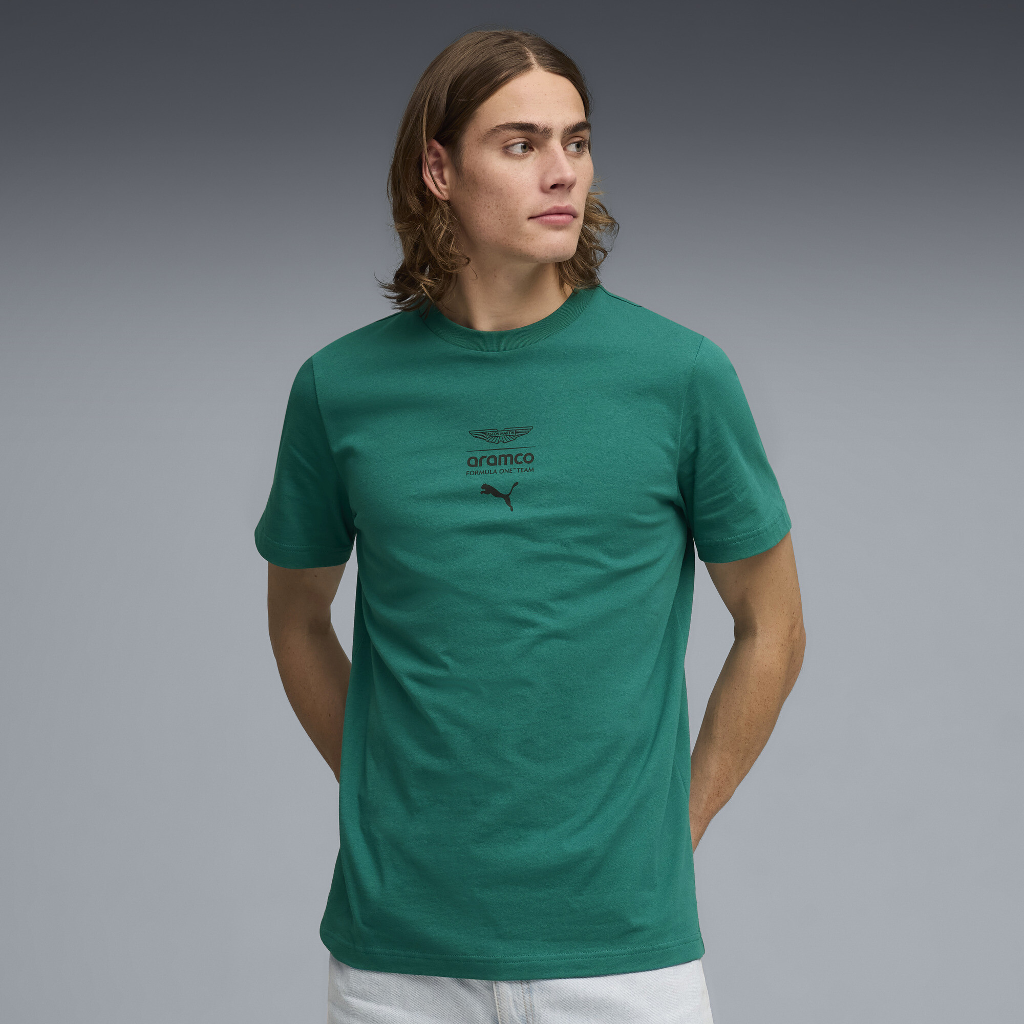Футболка PUMA x ASTON MARTIN ARAMCO F1® TEAM Essentials Tee Men
