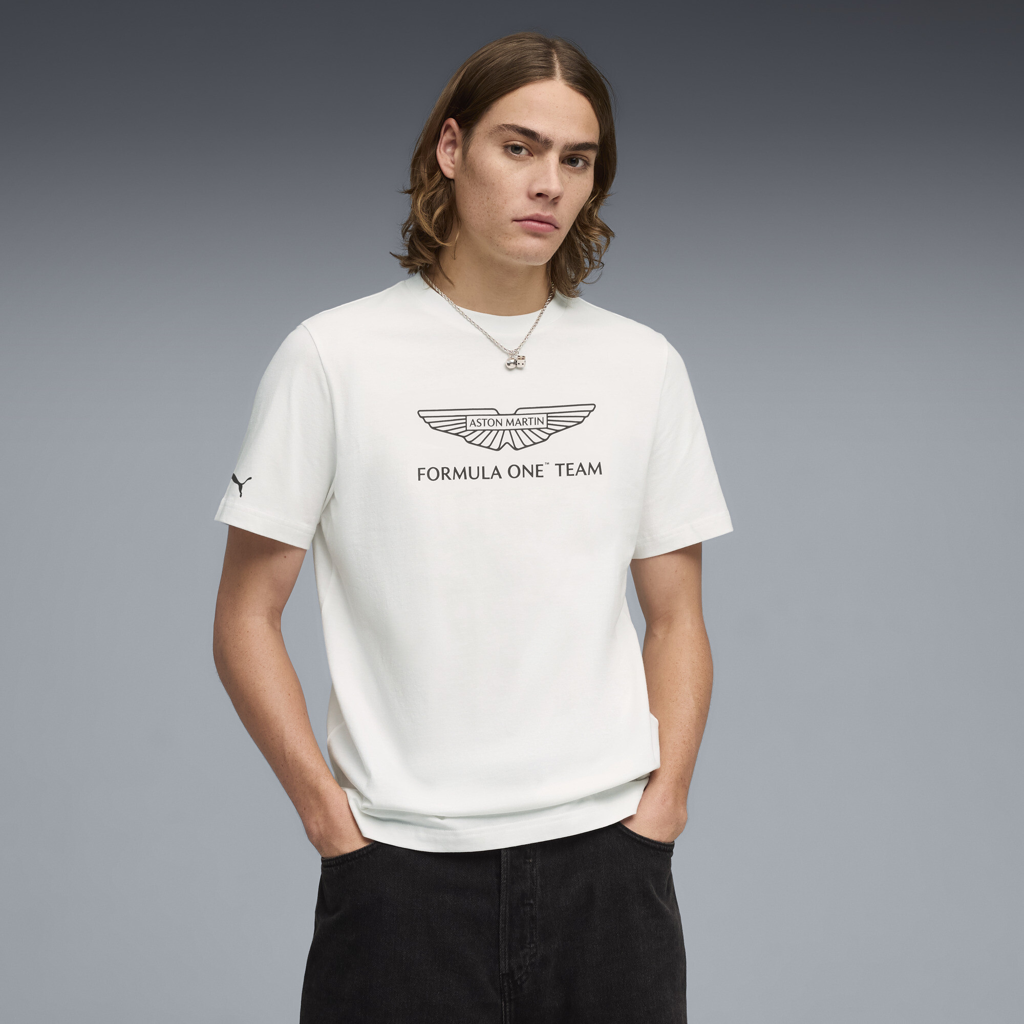 Polera PUMA x ASTON MARTIN ARAMCO F1® TEAM Essentials Big Logo para hombre