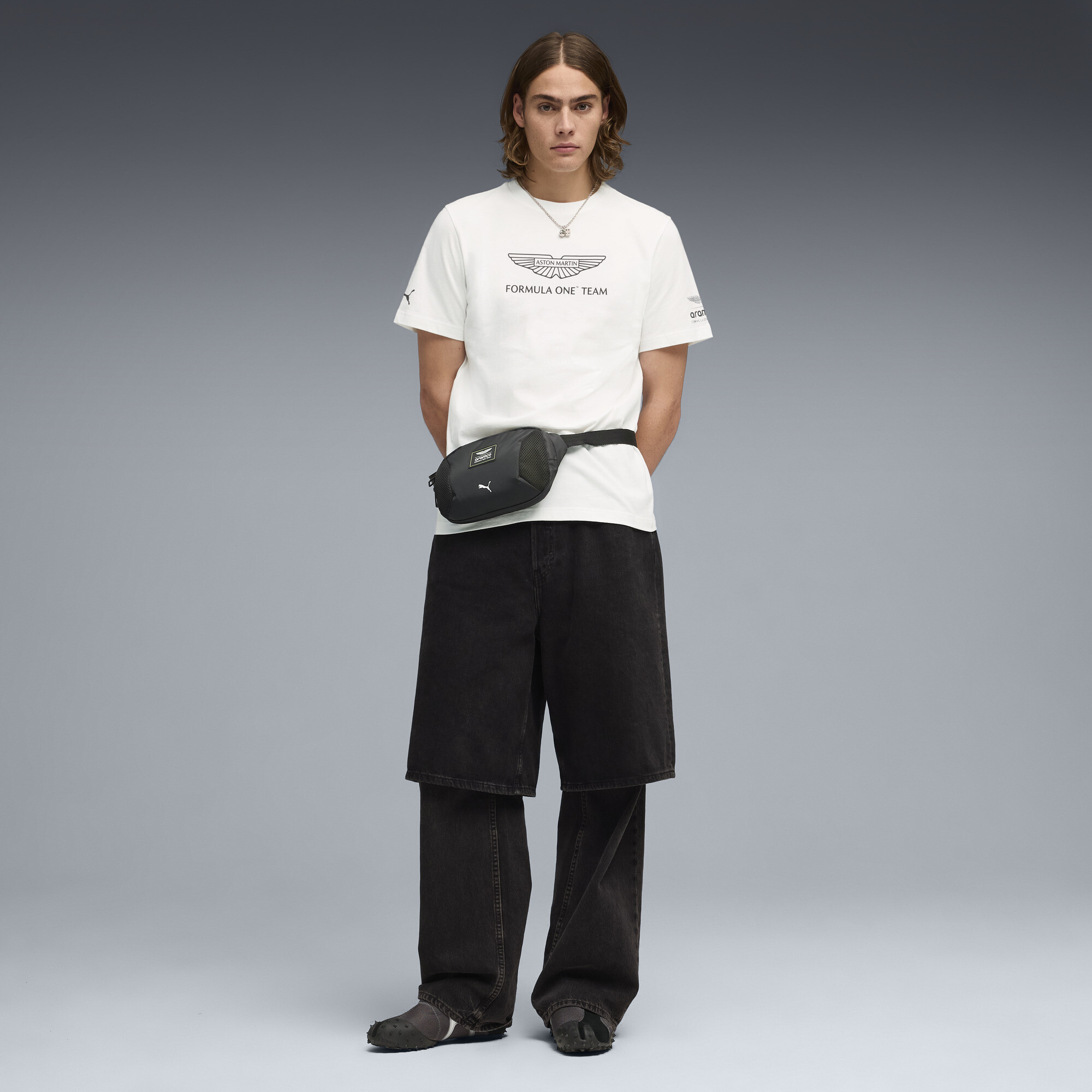 PUMA x ASTON MARTIN ARAMCO F1® TEAM Essentials T-shirt voor Heren, Wit, Maat XXL thumbnail 2