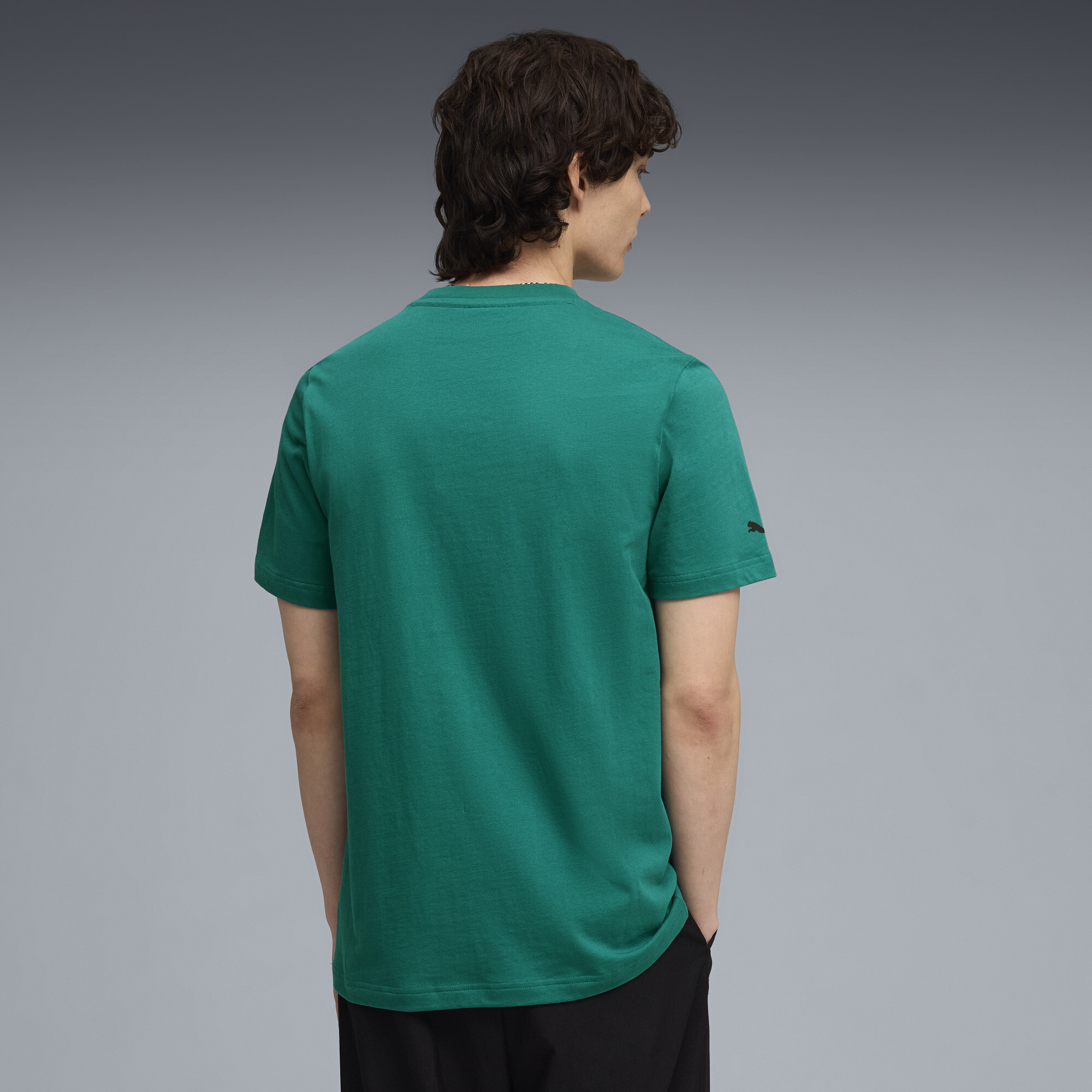 PUMA x ASTON MARTIN ARAMCO F1® TEAM Essentials T-shirt voor Heren, Groen, Maat XXL thumbnail 3