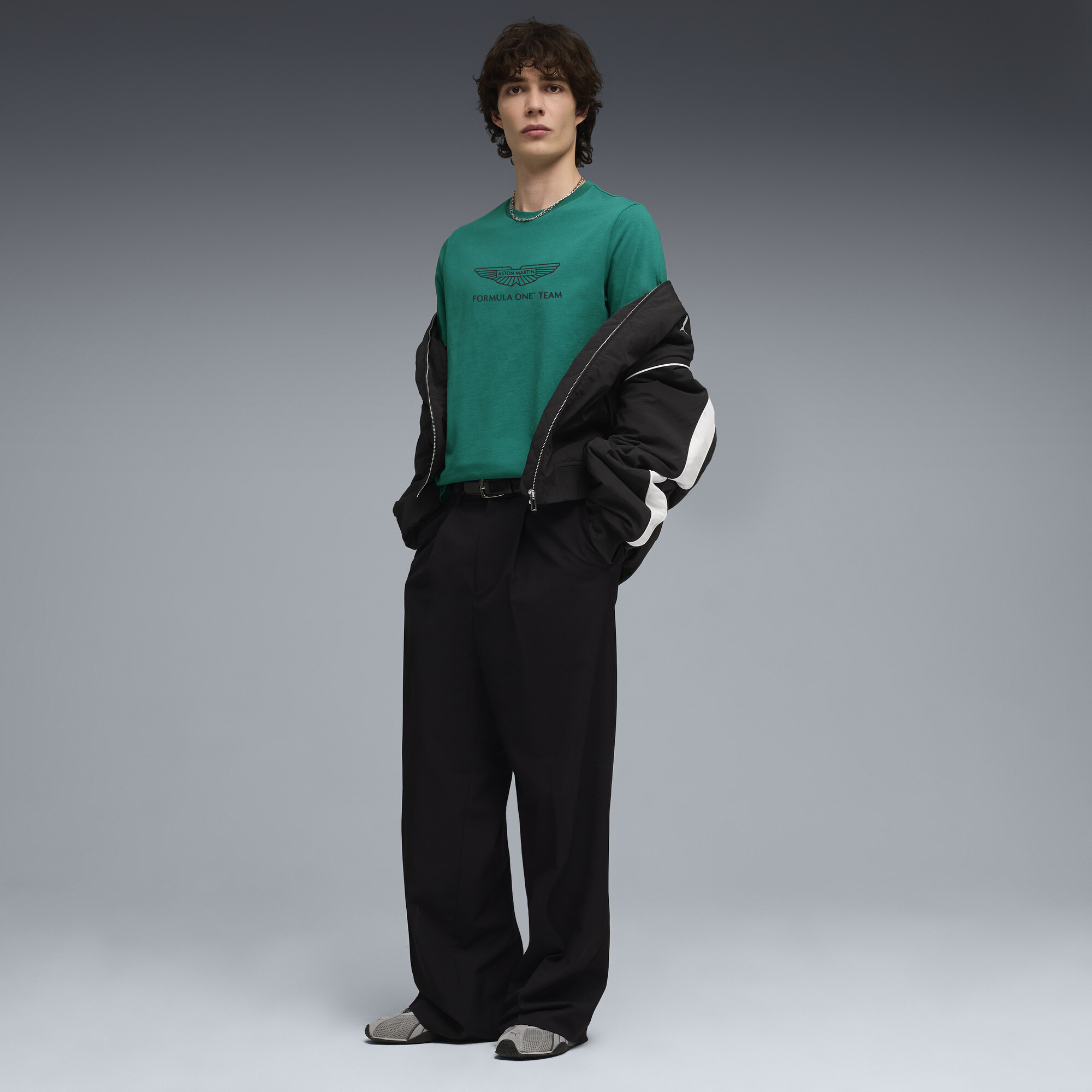 PUMA x ASTON MARTIN ARAMCO F1® TEAM Essentials T-shirt voor Heren, Groen, Maat XXL thumbnail 2