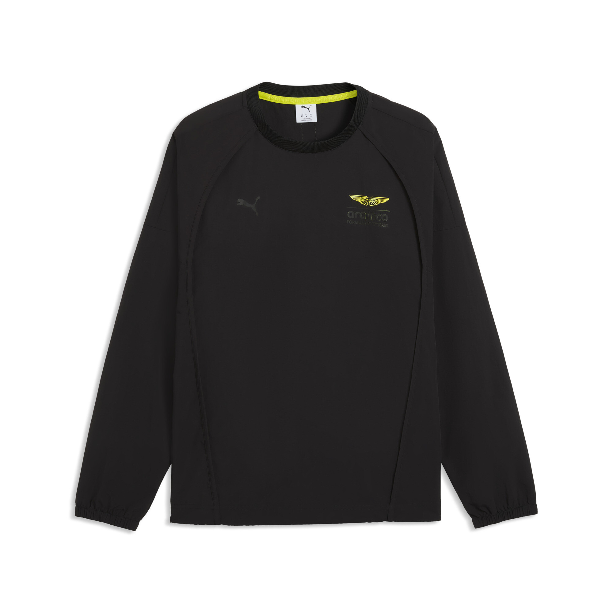 PUMA x ASTON MARTIN ARAMCO F1Â® TEAM lifestyle sweatshirt voor Heren, Zwart, Maat XS