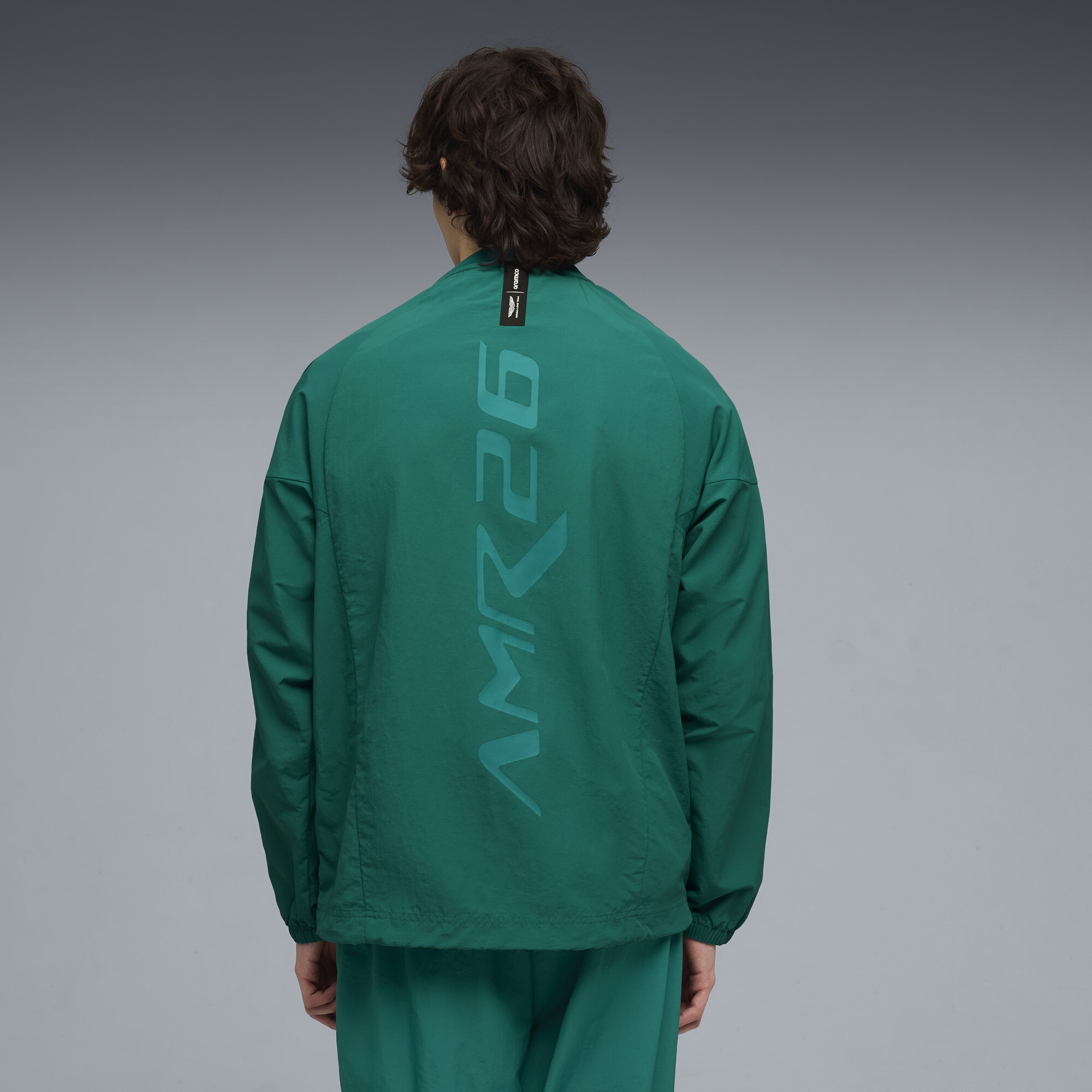 PUMA x ASTON MARTIN ARAMCO F1Â® TEAM lifestyle sweatshirt voor Heren, Groen, Maat XS thumbnail 3