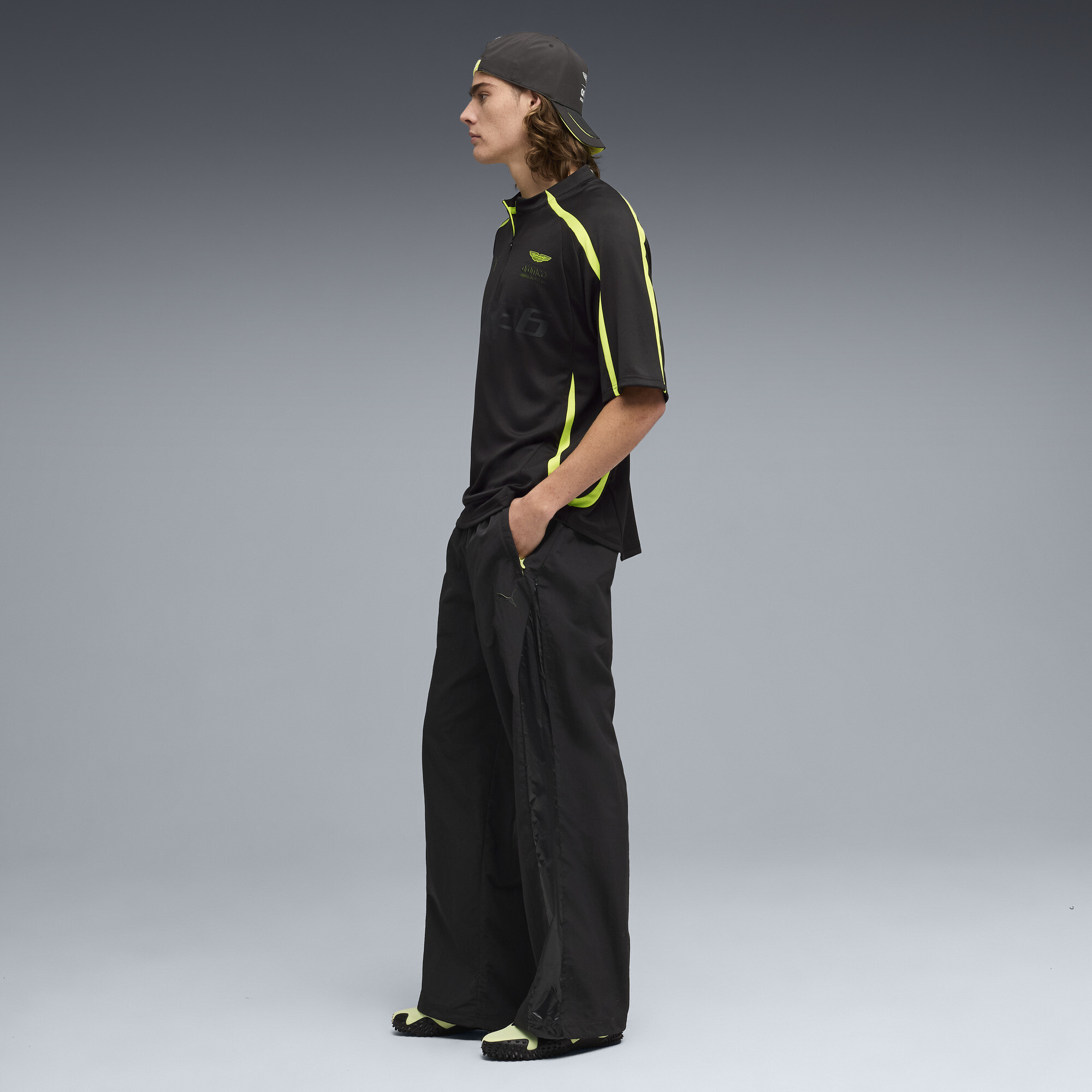 PUMA x ASTON MARTIN ARAMCO F1® TEAM lifestyle shirt voor Heren, Zwart, Maat XL thumbnail 2