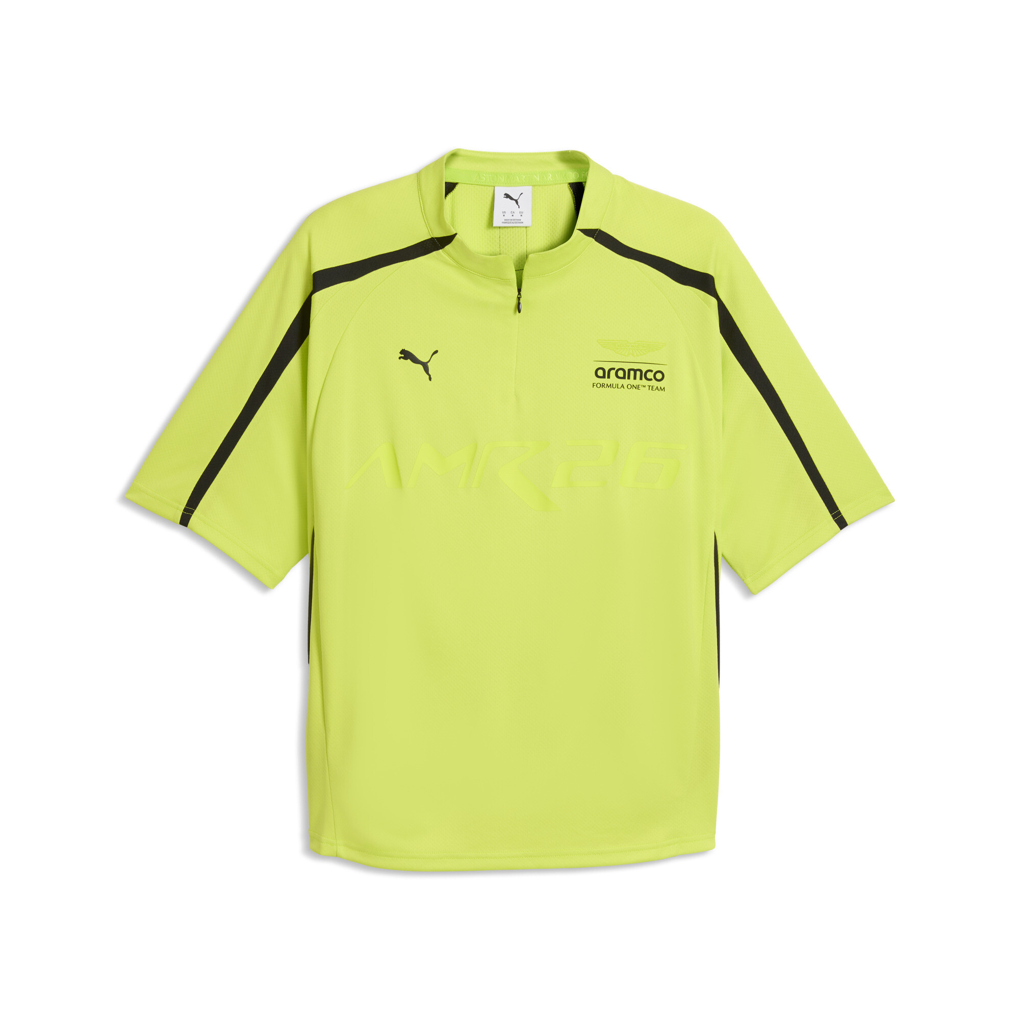 PUMA x ASTON MARTIN ARAMCO F1Â® TEAM lifestyle shirt voor Heren, Groen, Maat S