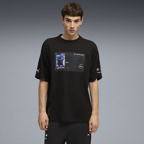 Remera PUMA holgada BMW M Motorsport Lifestyle para Hombre En Negro