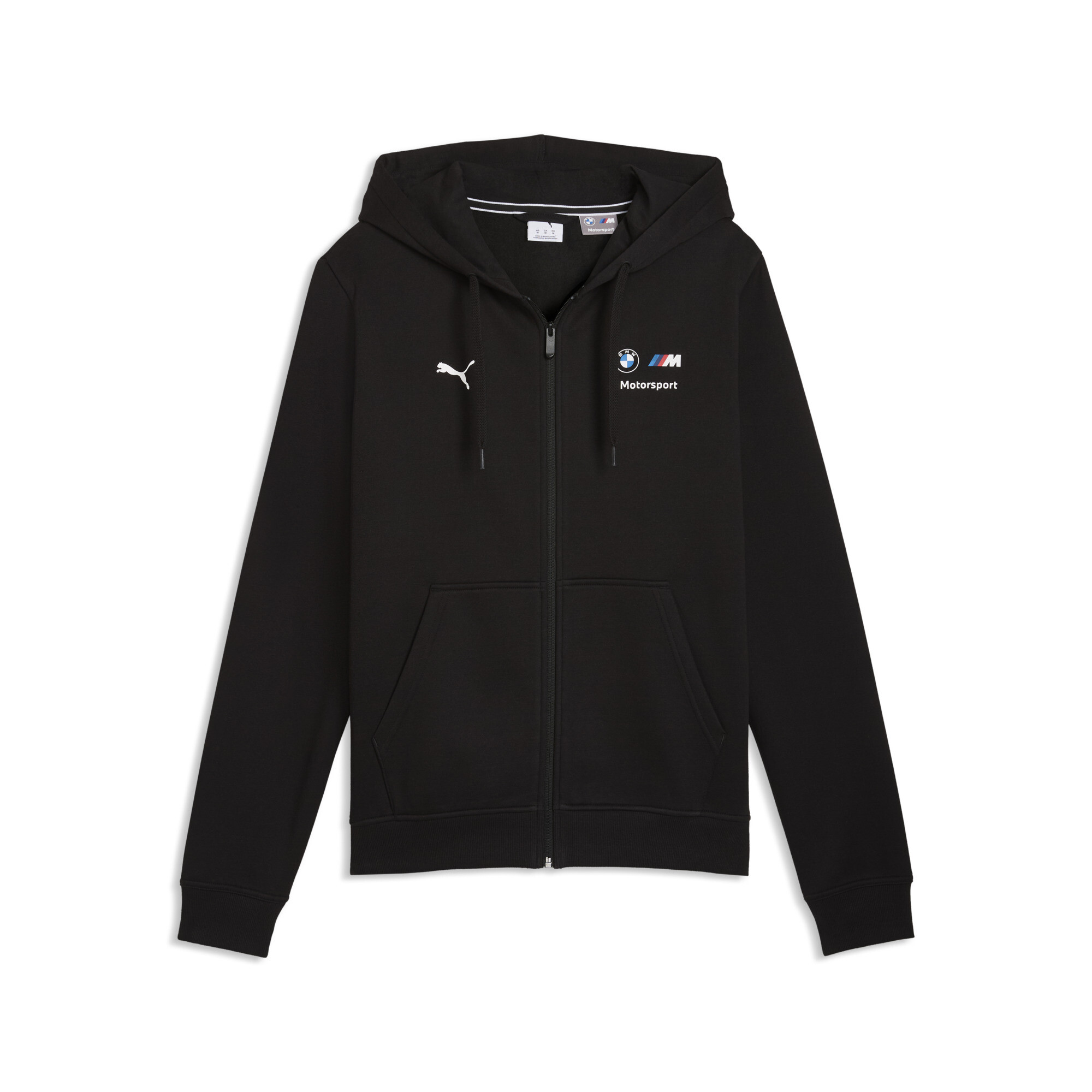PUMA BMW M MOTORSPORT Essentials fleece trainingsjack voor Heren, Zwart
