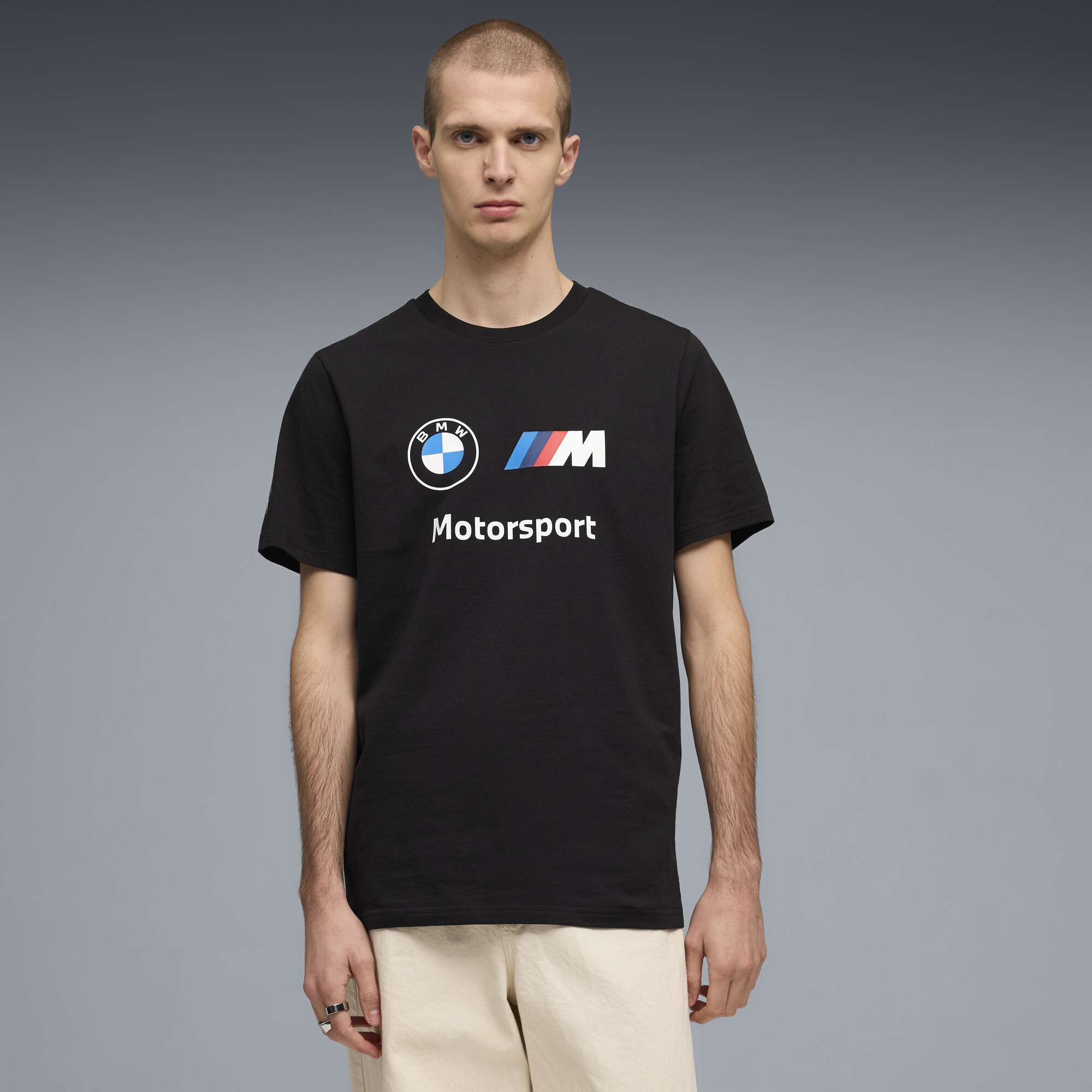 PUMA BMW M MOTORSPORT Essentials+ T-shirt voor Heren, Zwart, Maat XL thumbnail 4