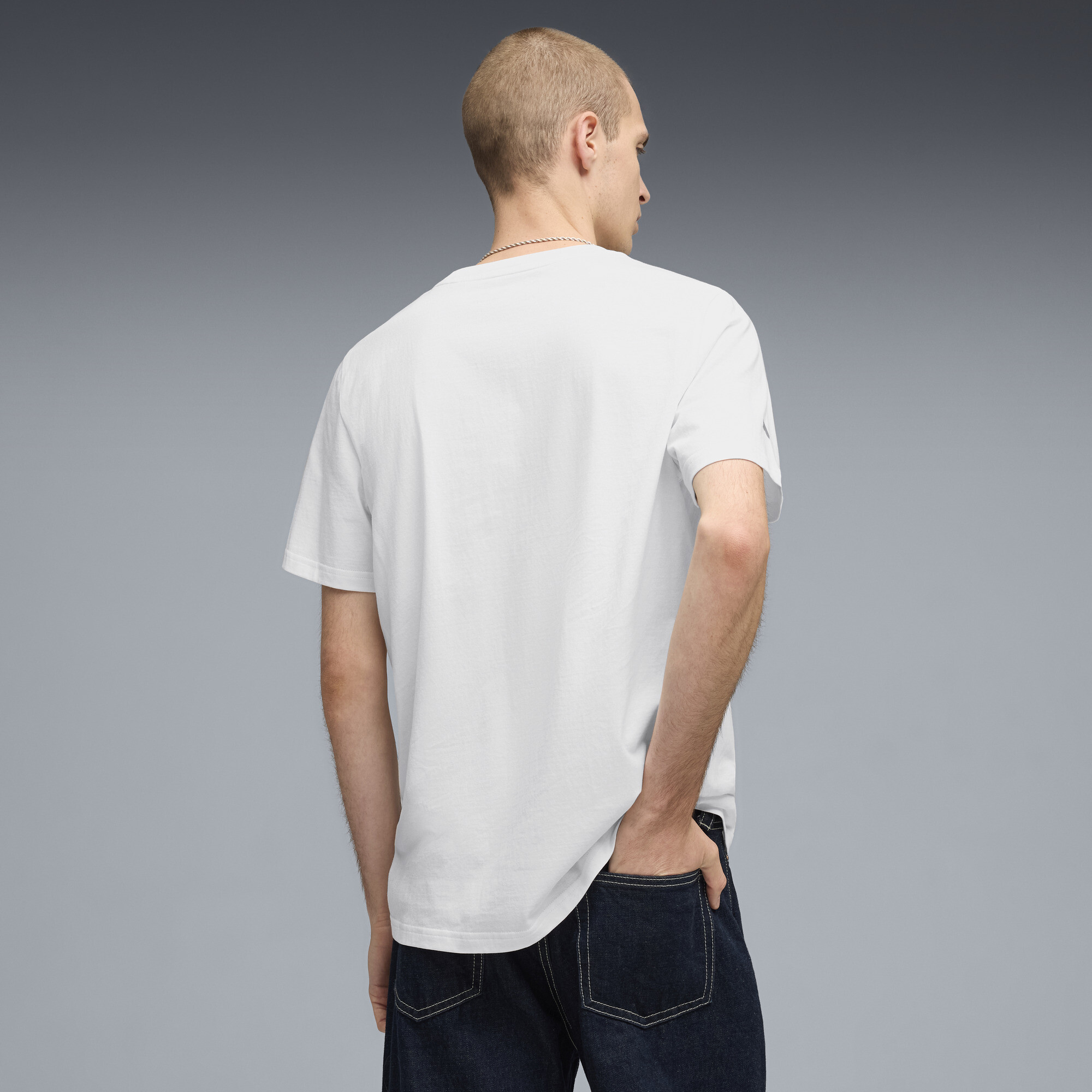 PUMA BMW M MOTORSPORT Essentials+ T-shirt voor Heren, Wit, Maat XXL thumbnail 3