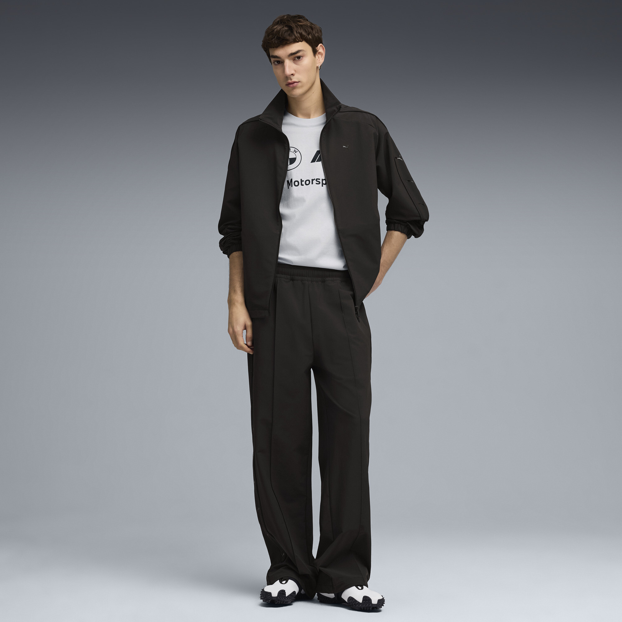 PUMA BMW M MOTORSPORT Essentials+ T-shirt voor Heren, Zilver, Maat XL thumbnail 2