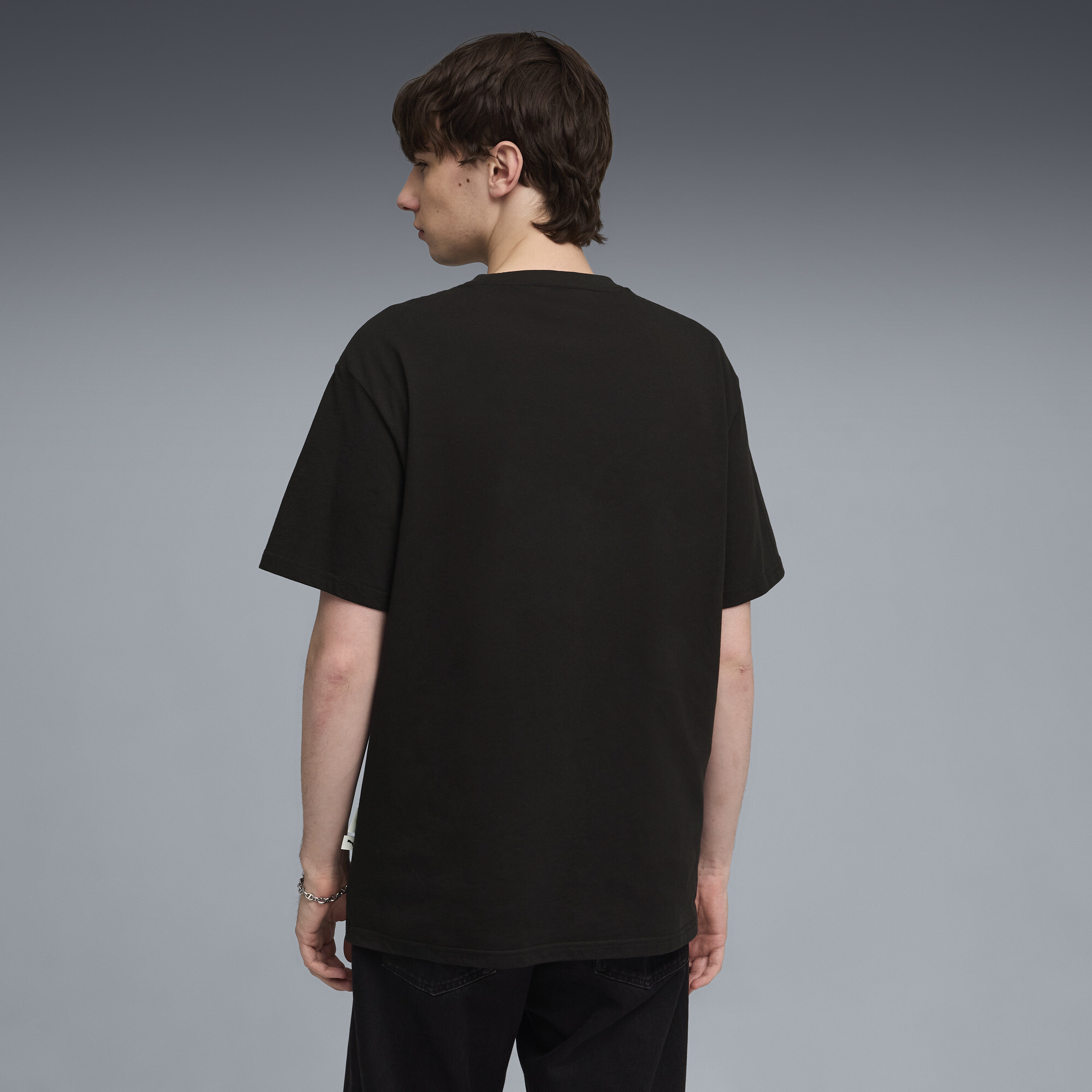 PUMA Scuderia Ferrari Tribes relaxed T-shirt voor Heren, Zwart, Maat XL thumbnail 3