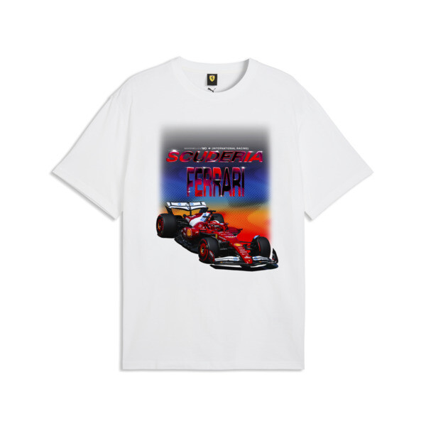 Remera PUMA holgada Scuderia Ferrari Tribes para Hombre En Blanco