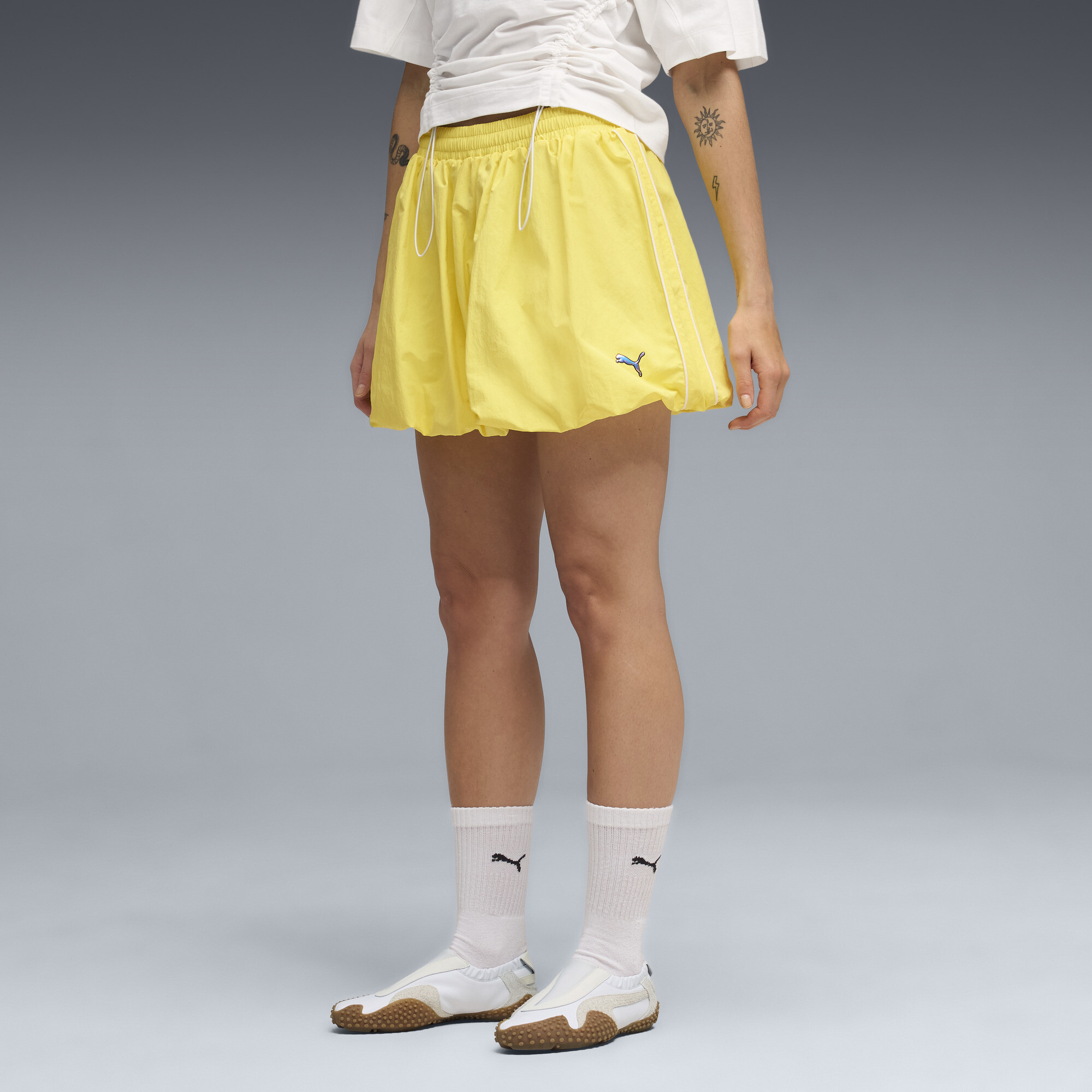PUMA T7 Womens Balloon Skirt in Yellow Size L 50$