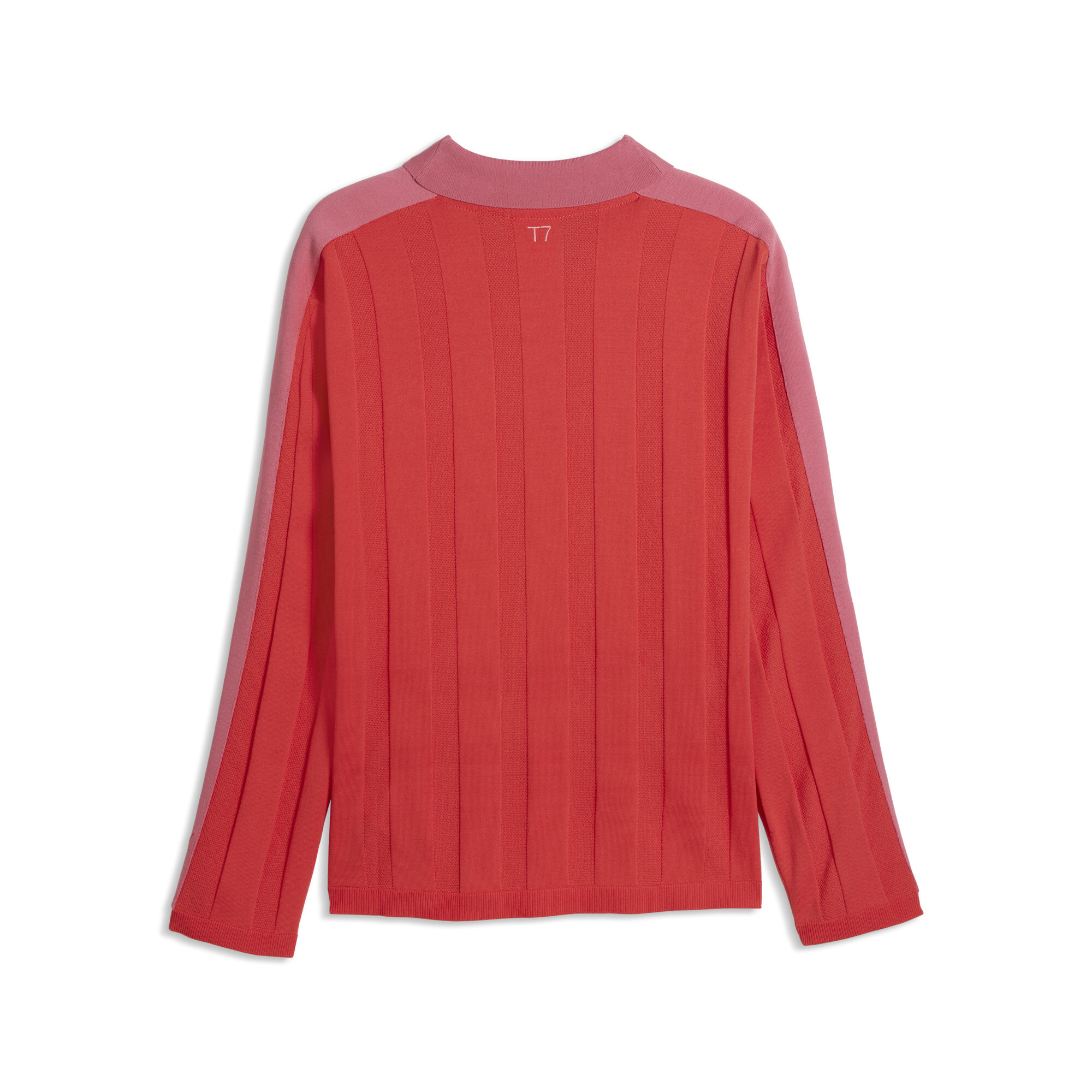 PUMA T7 polo met lange mouw voor Heren, Rood, Maat XS thumbnail 2