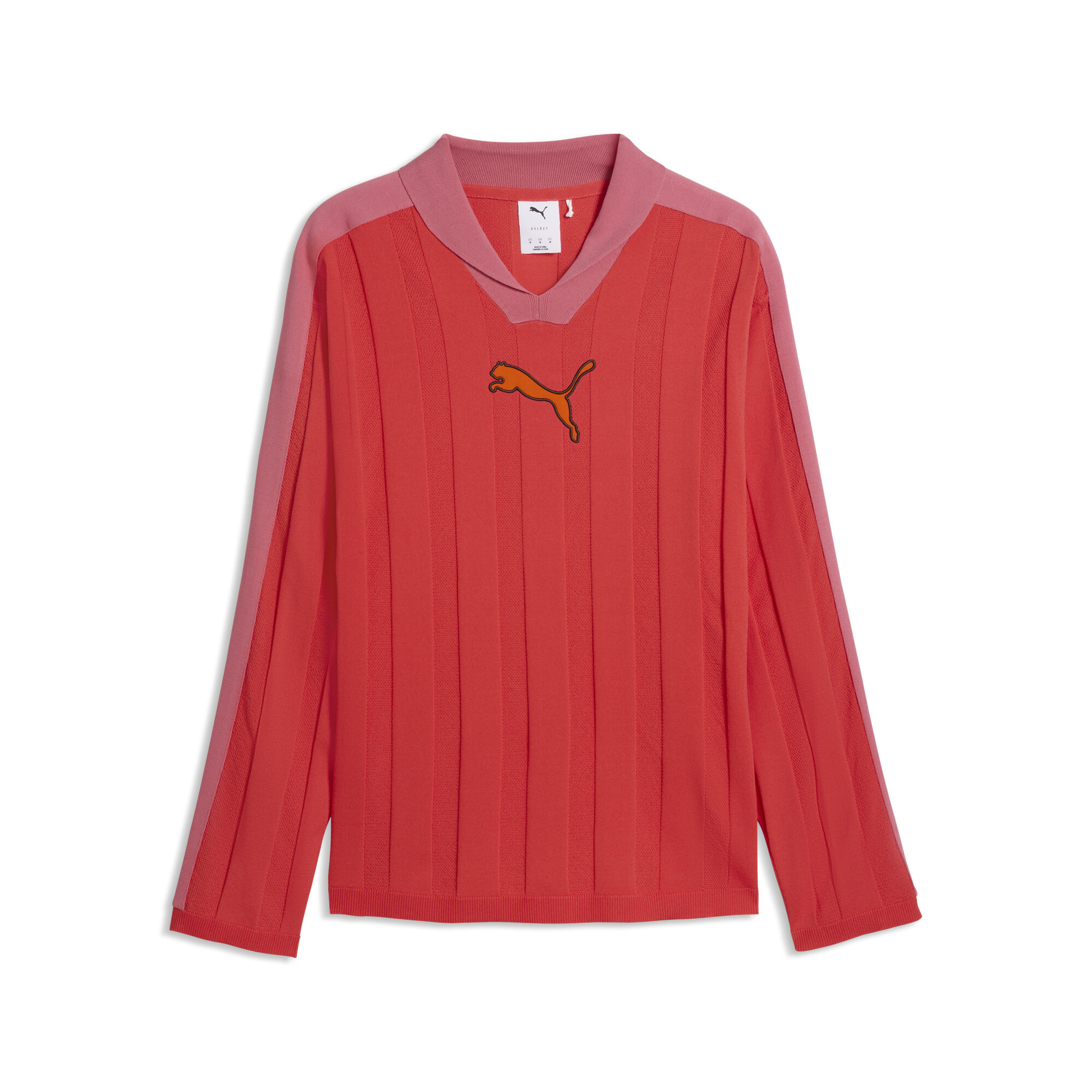 PUMA T7 polo met lange mouw voor Heren, Rood, Maat XS thumbnail 3