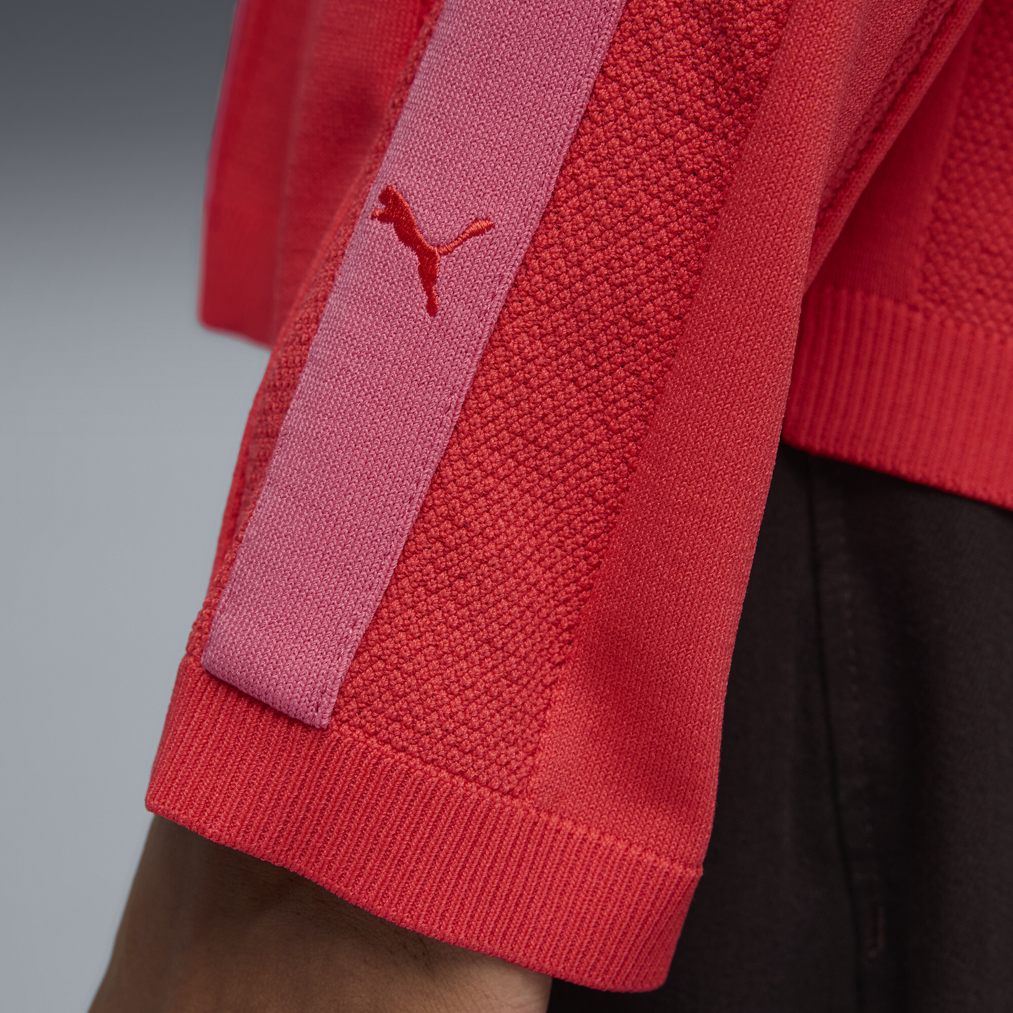 PUMA T7 polo met lange mouw voor Heren, Rood, Maat XS thumbnail 4
