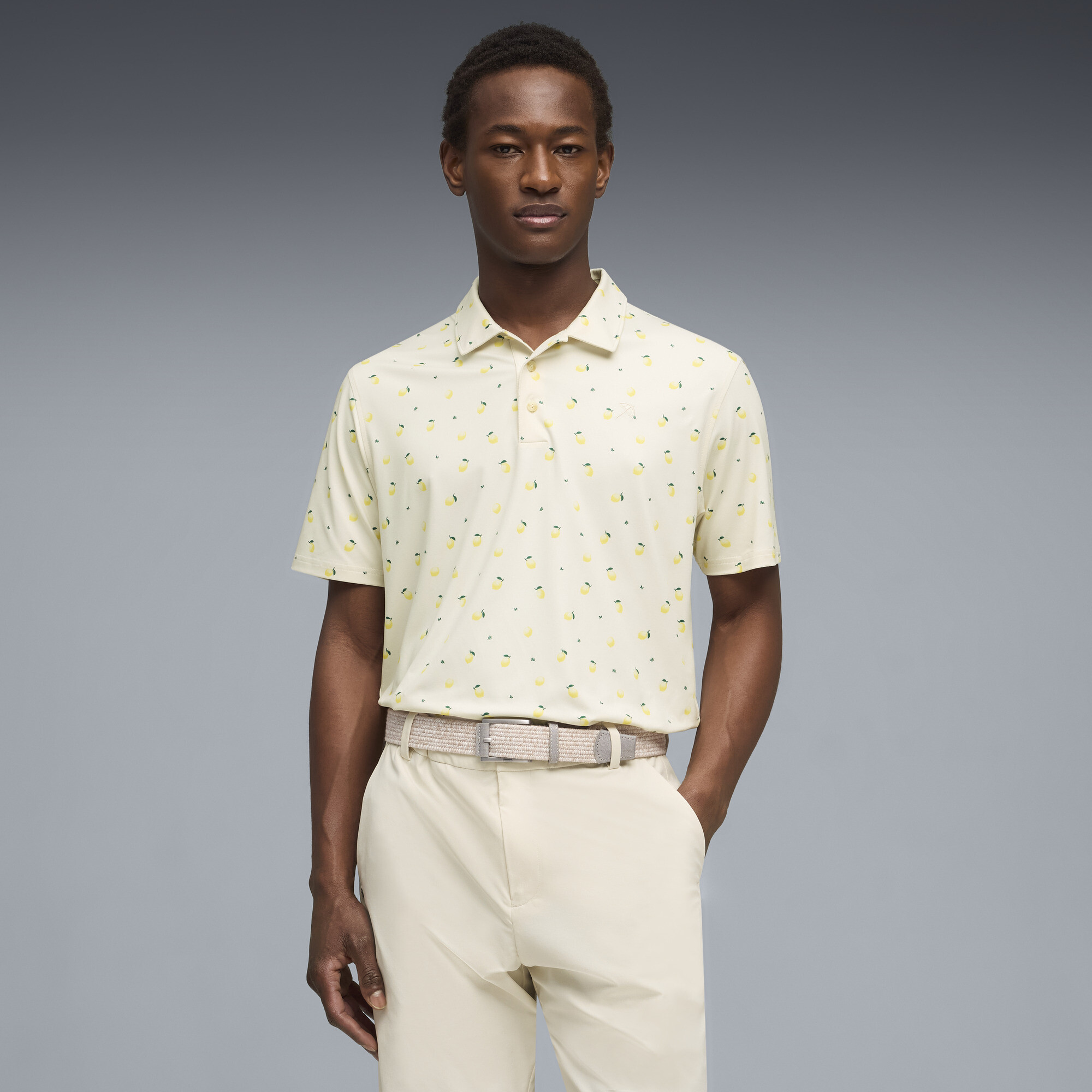 PUMA x ARNOLD PALMER CLOUDSPUN Lemon polo voor Heren, Maat 4XL thumbnail 4