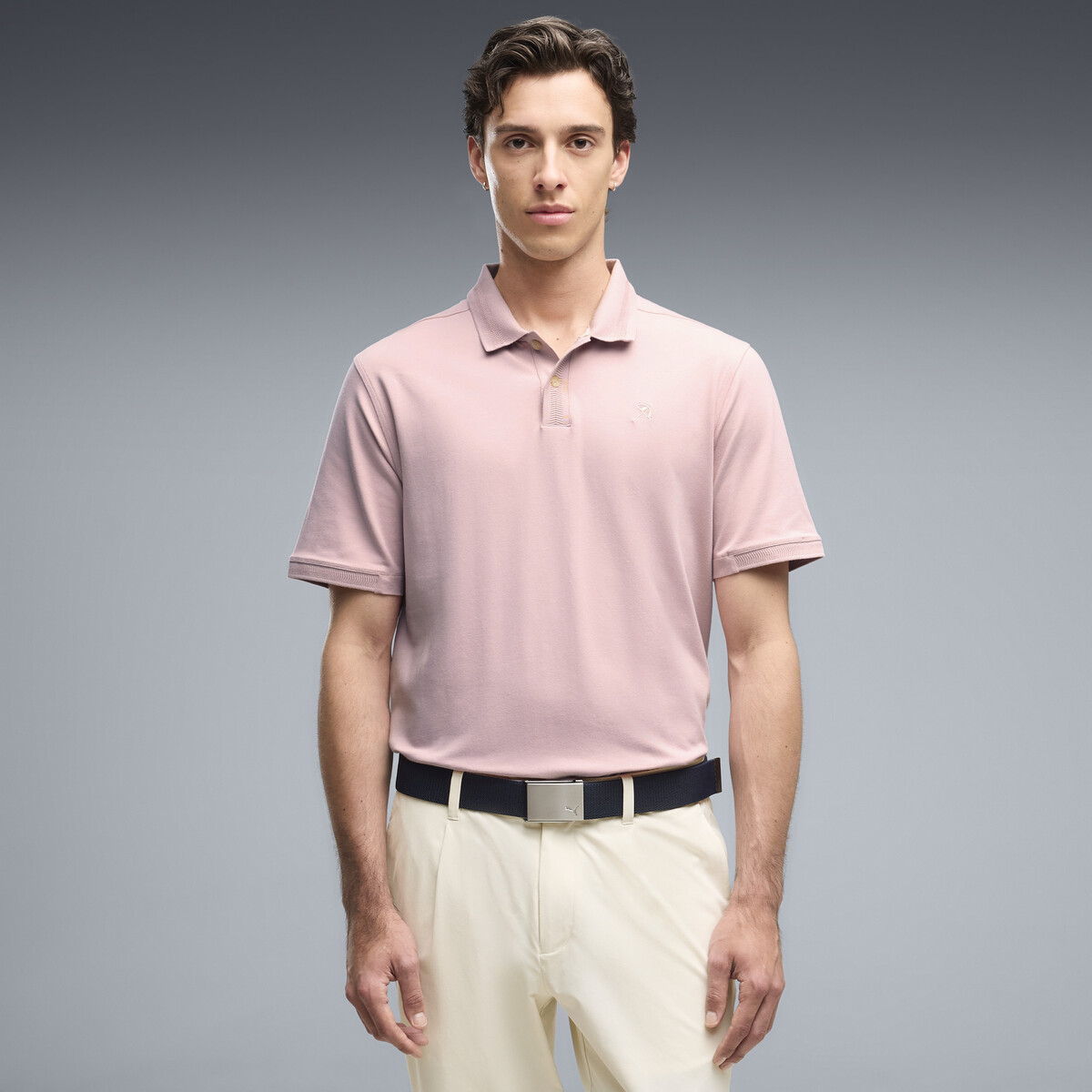 PUMA x ARNOLD PALMER Modalon Golf Polo Men in Rose Glow, XL