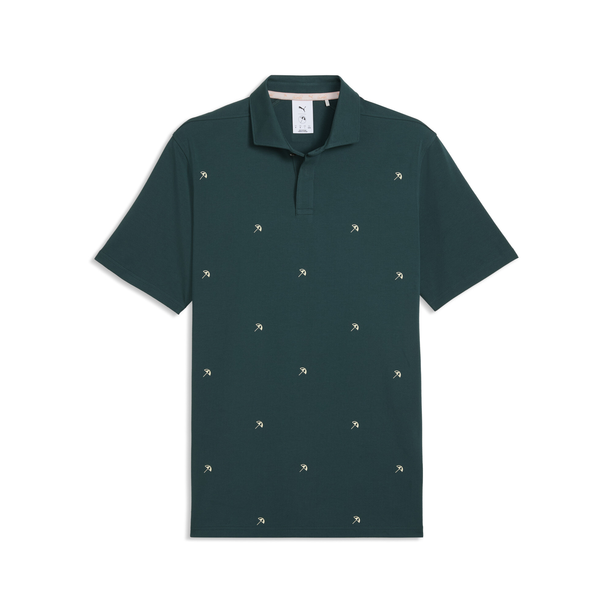PUMA x ARNOLD PALMER Modalon Umbrella poloshirt voor Heren, Groen, Maat XXL