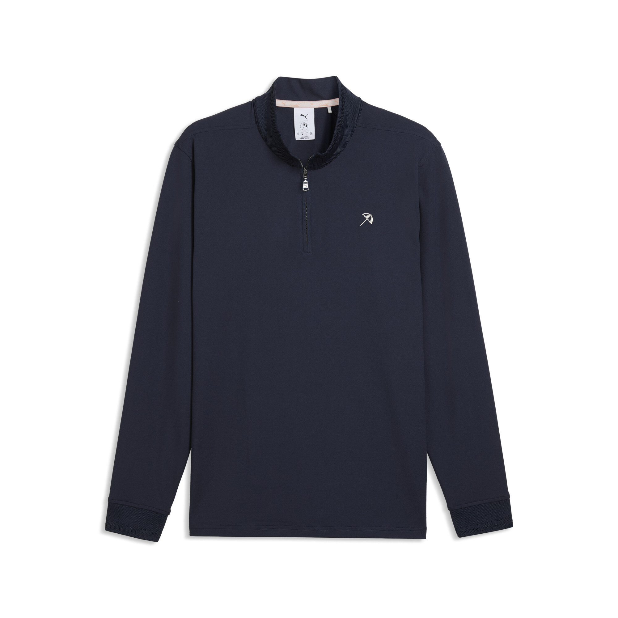 PUMA x ARNOLD PALMER CLOUDSPUN golfjack met kwartrits voor Heren, Blauw, Maat S