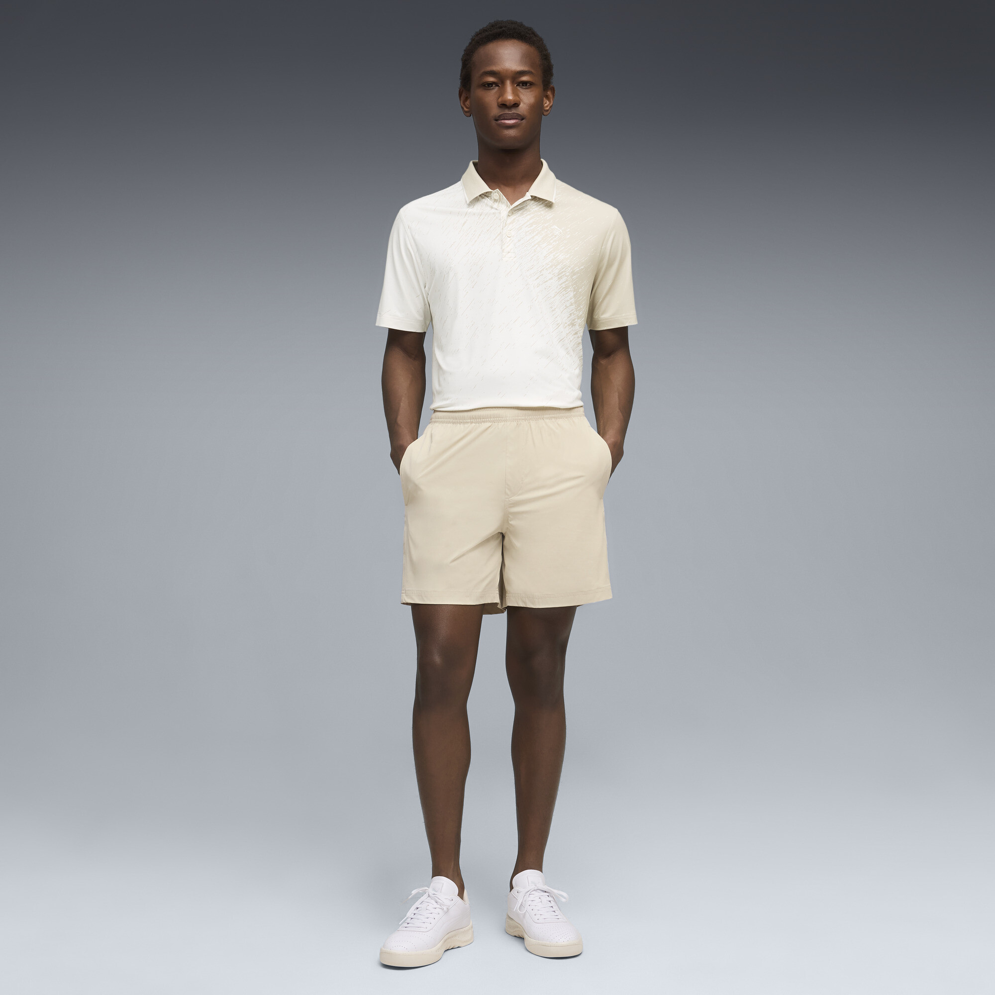 PUMA x REIGNING CHAMP golfpolo voor Heren, Wit, Maat S thumbnail 2