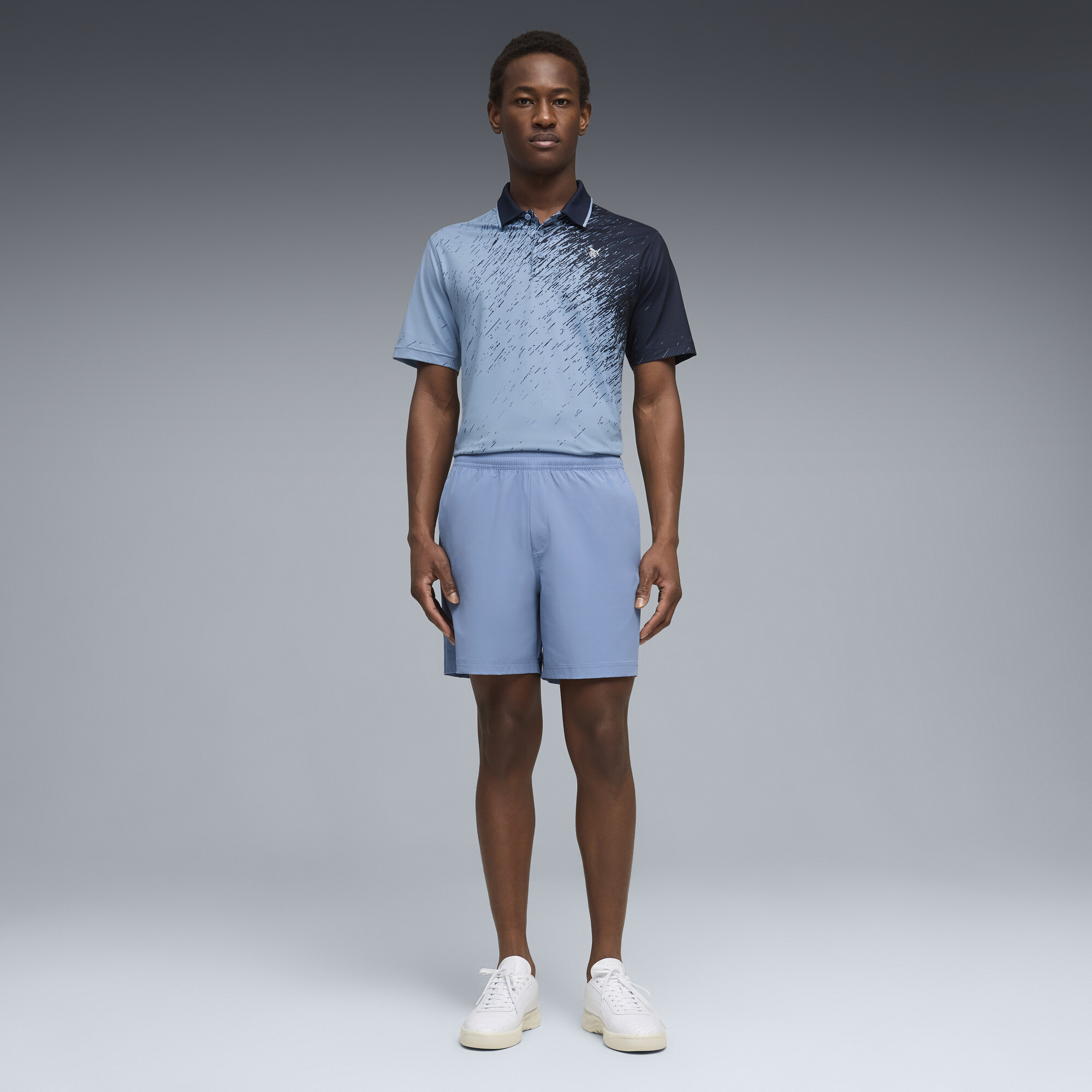 PUMA x REIGNING CHAMP golfpolo voor Heren, Blauw, Maat S thumbnail 2