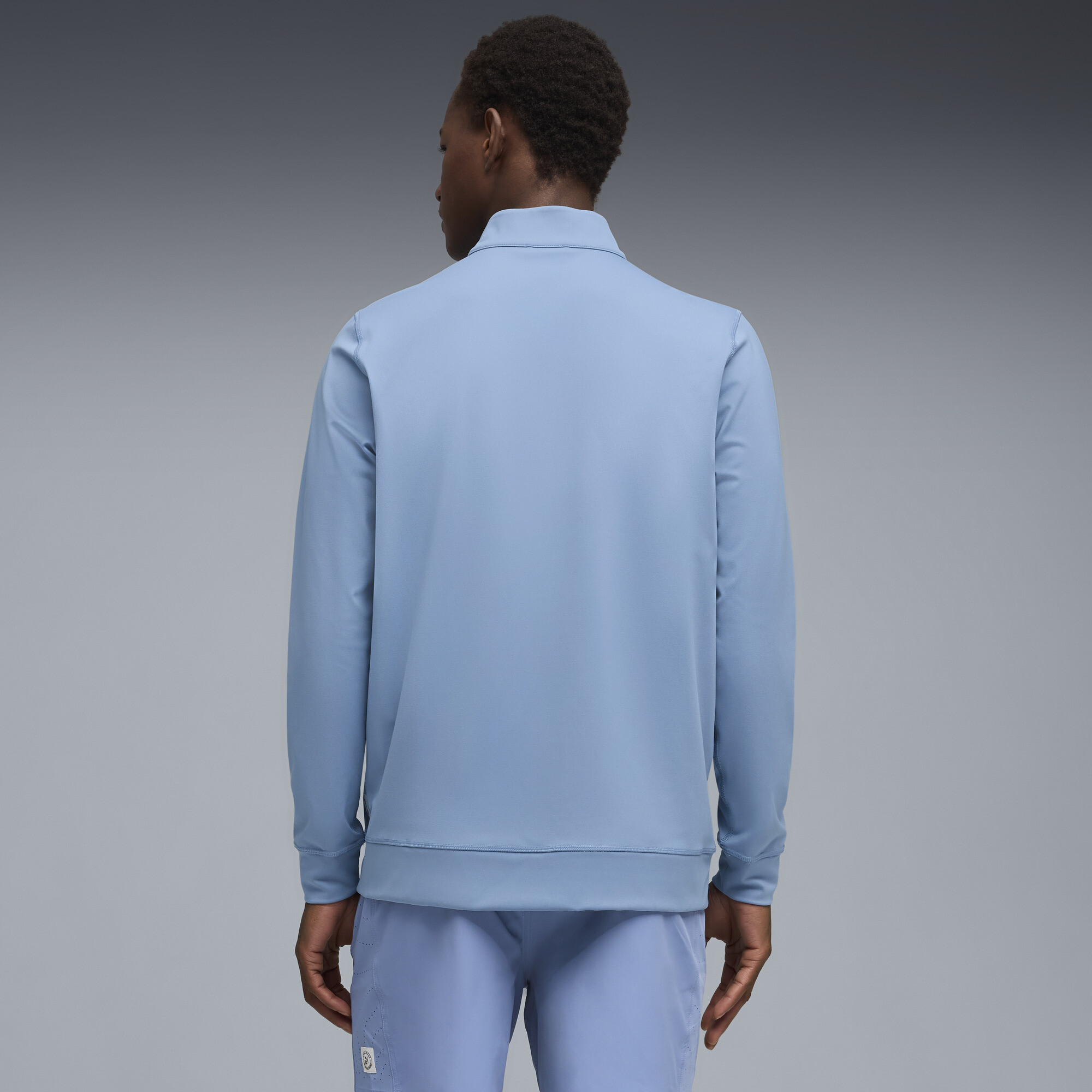 PUMA x REIGNING CHAMP golfjack met kwartrits voor Heren, Blauw, Maat 4XL thumbnail 3