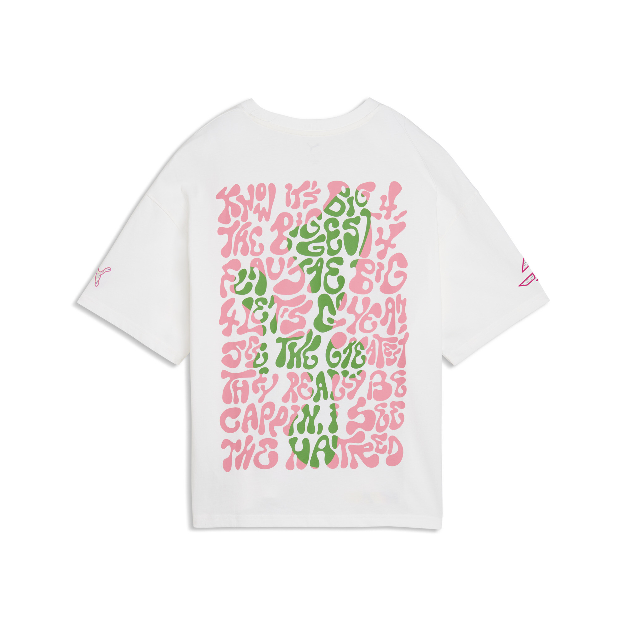 PUMA Flau'jae T-shirt met print, Wit, Maat XXL thumbnail 2