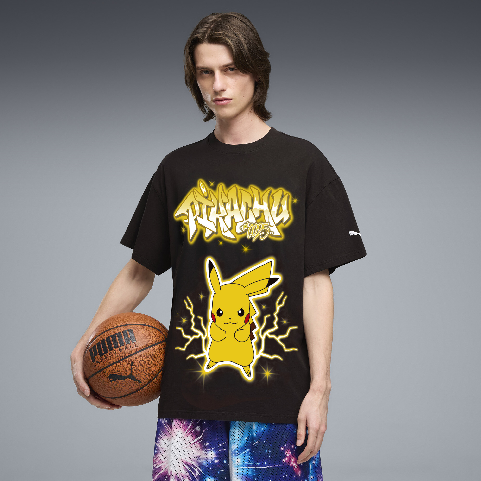 Polera oversize PUMA x POKÉMON Pikachu para hombre