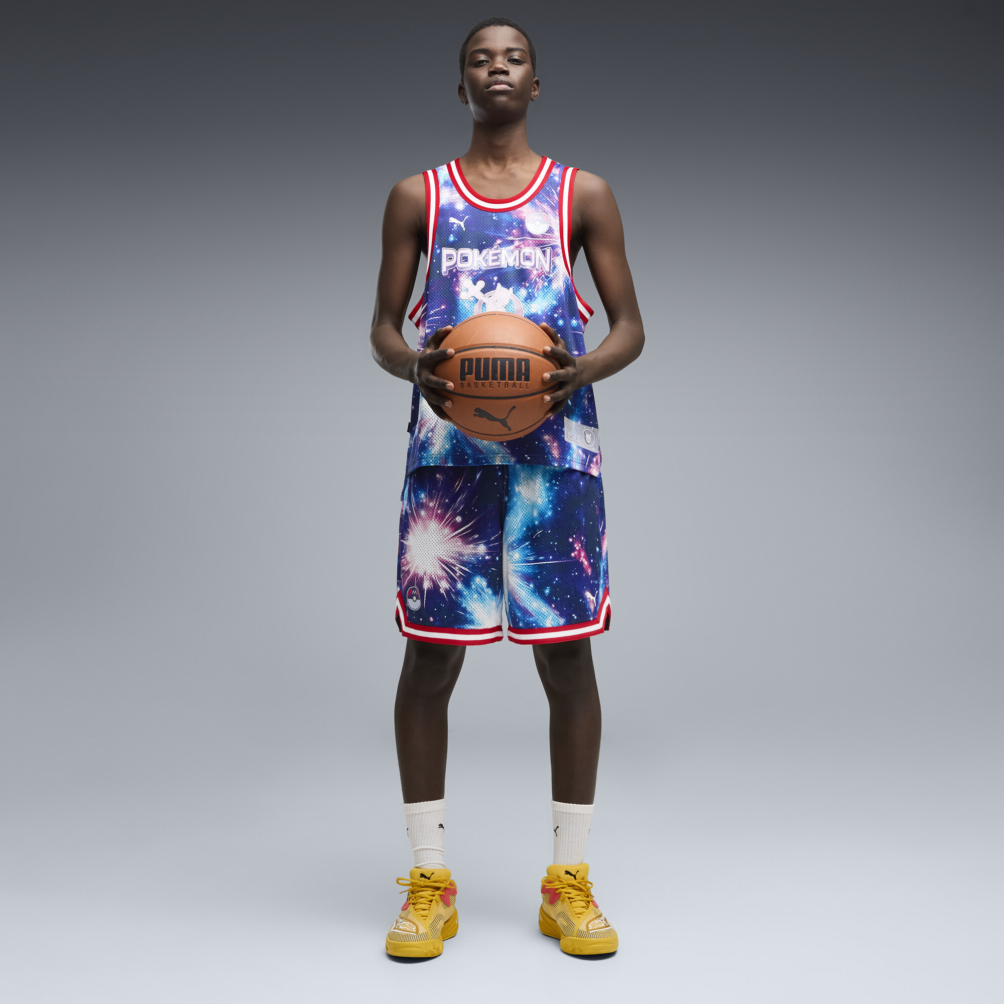 Shorts de basket PUMA x POKÉMON Mewtwo para hombre