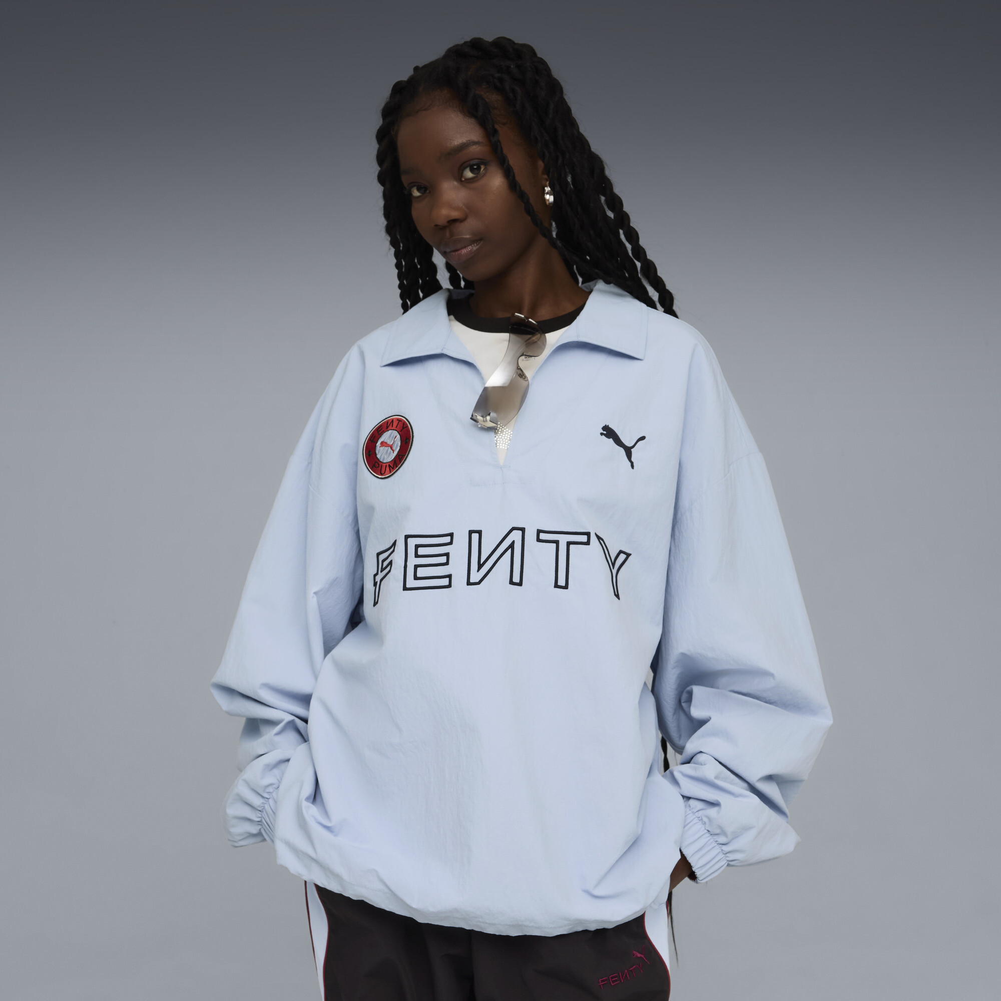Puma Fenty X  Drill Top Unisex In Blue