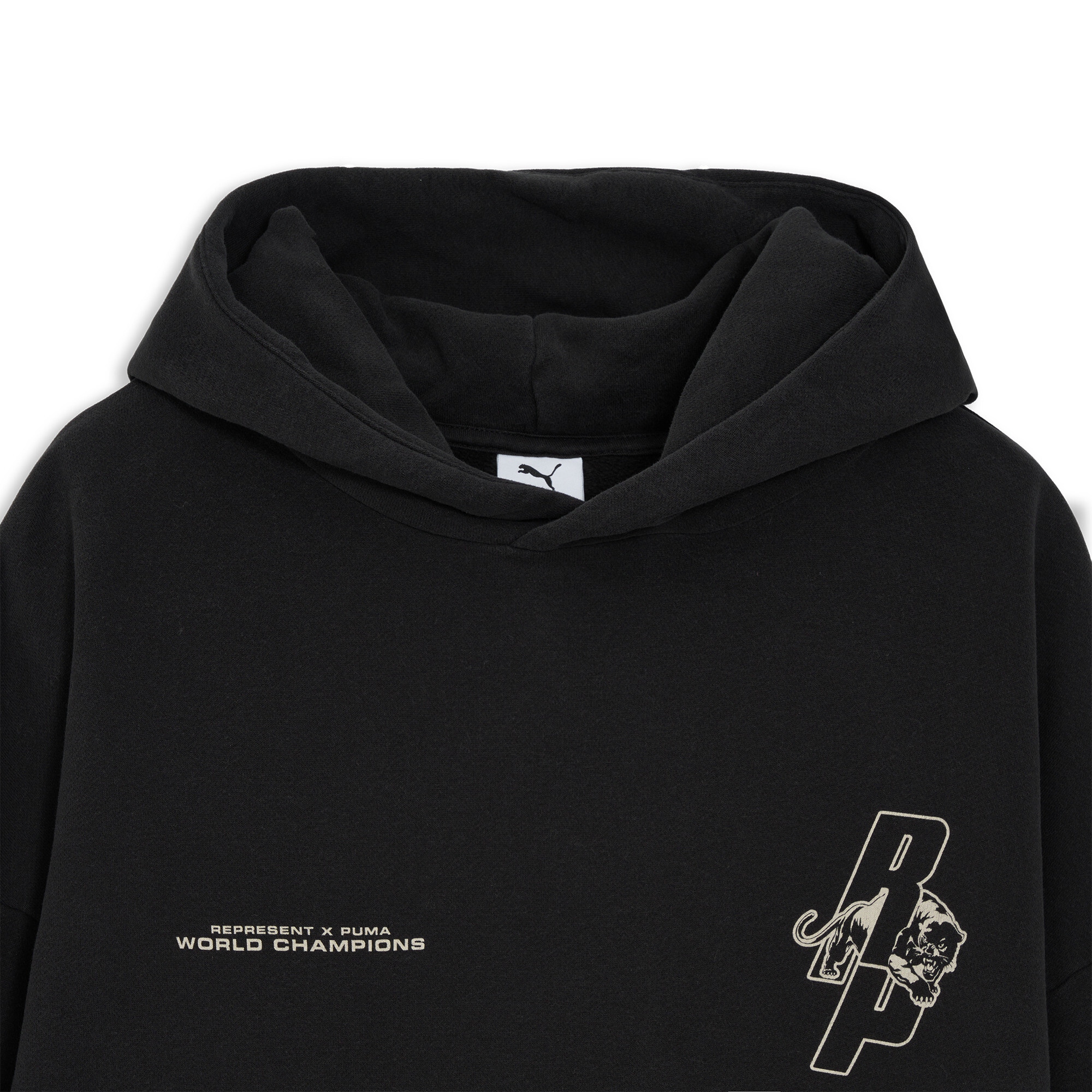 PUMA x REPRESENT oversized hoodie voor Heren, Zwart, Maat XS thumbnail 6