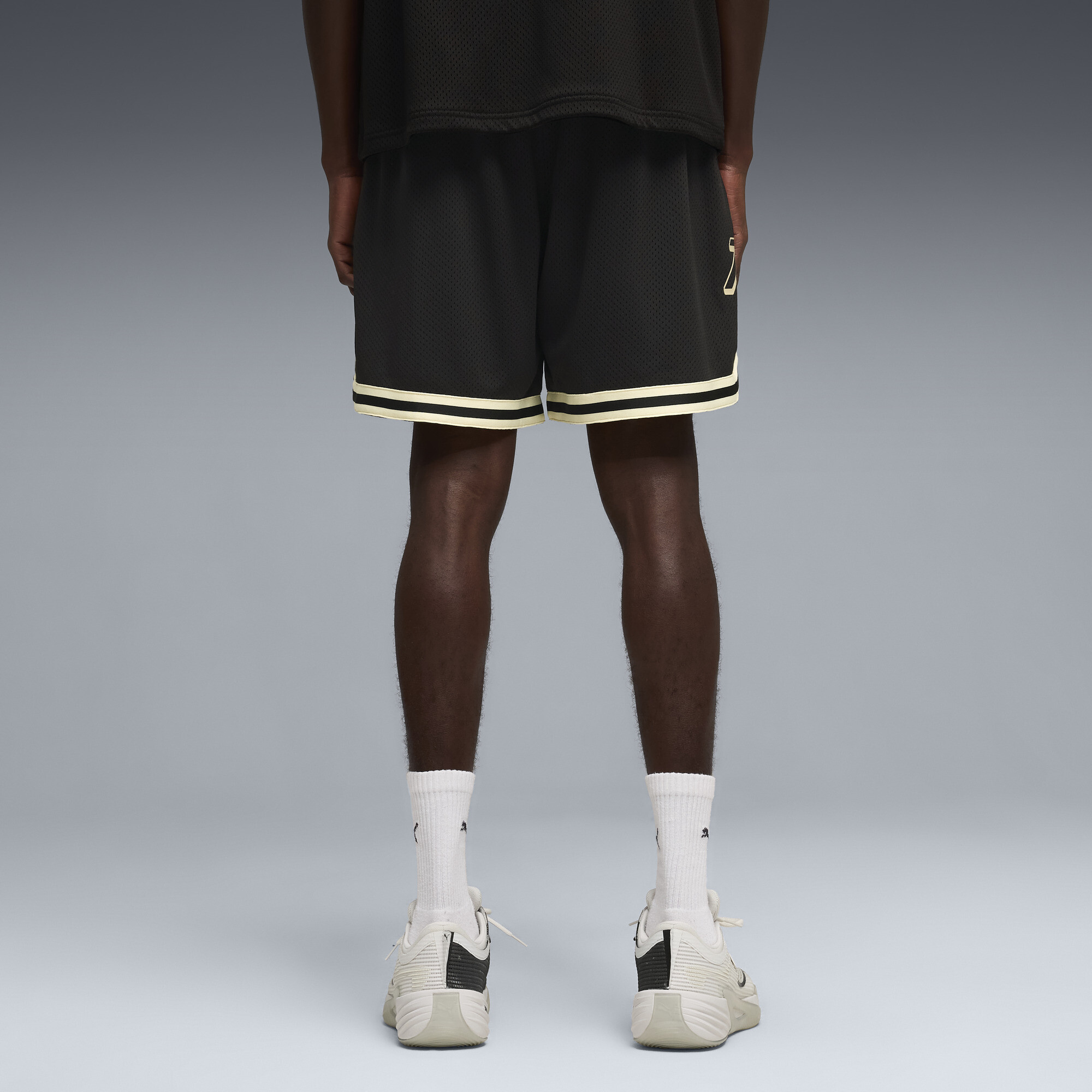 PUMA x REPRESENT oversized short voor Heren, Zwart, Maat XS thumbnail 5
