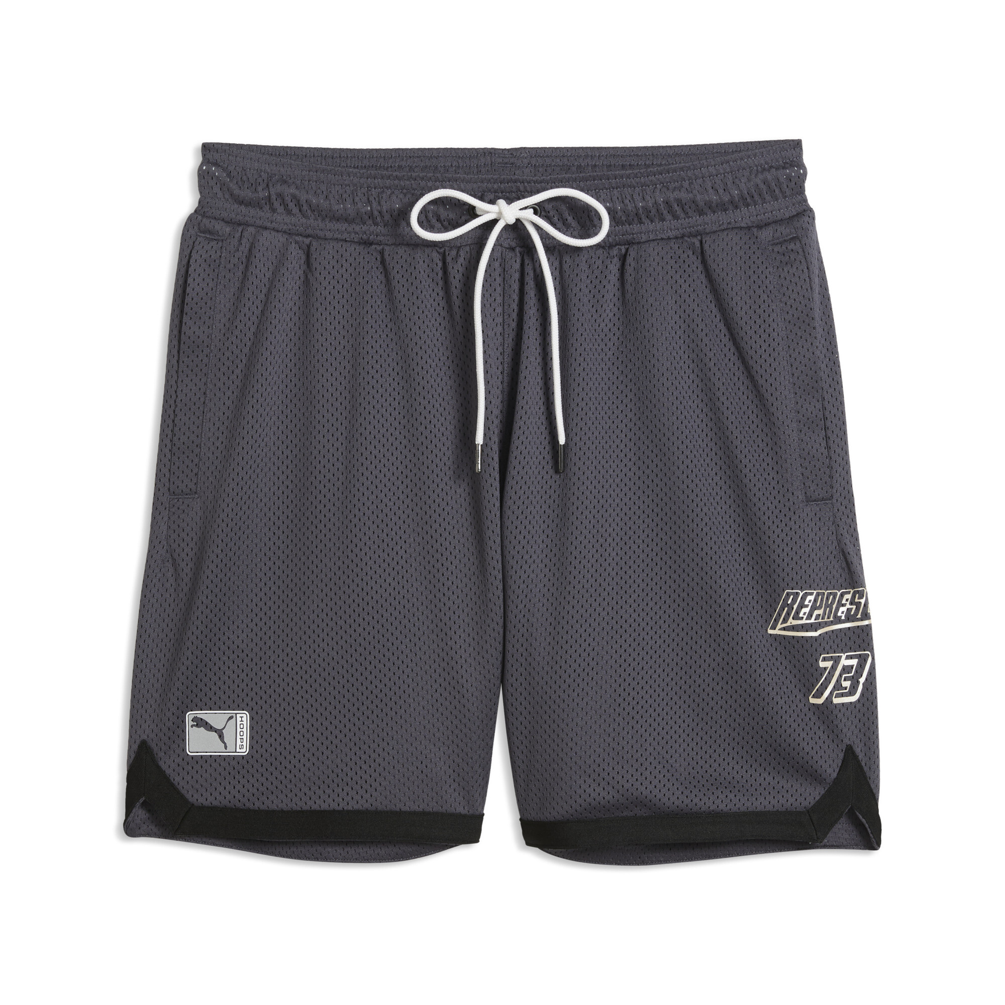 PUMA x REPRESENT oversized short voor Heren, Grijs, Maat XL thumbnail 3