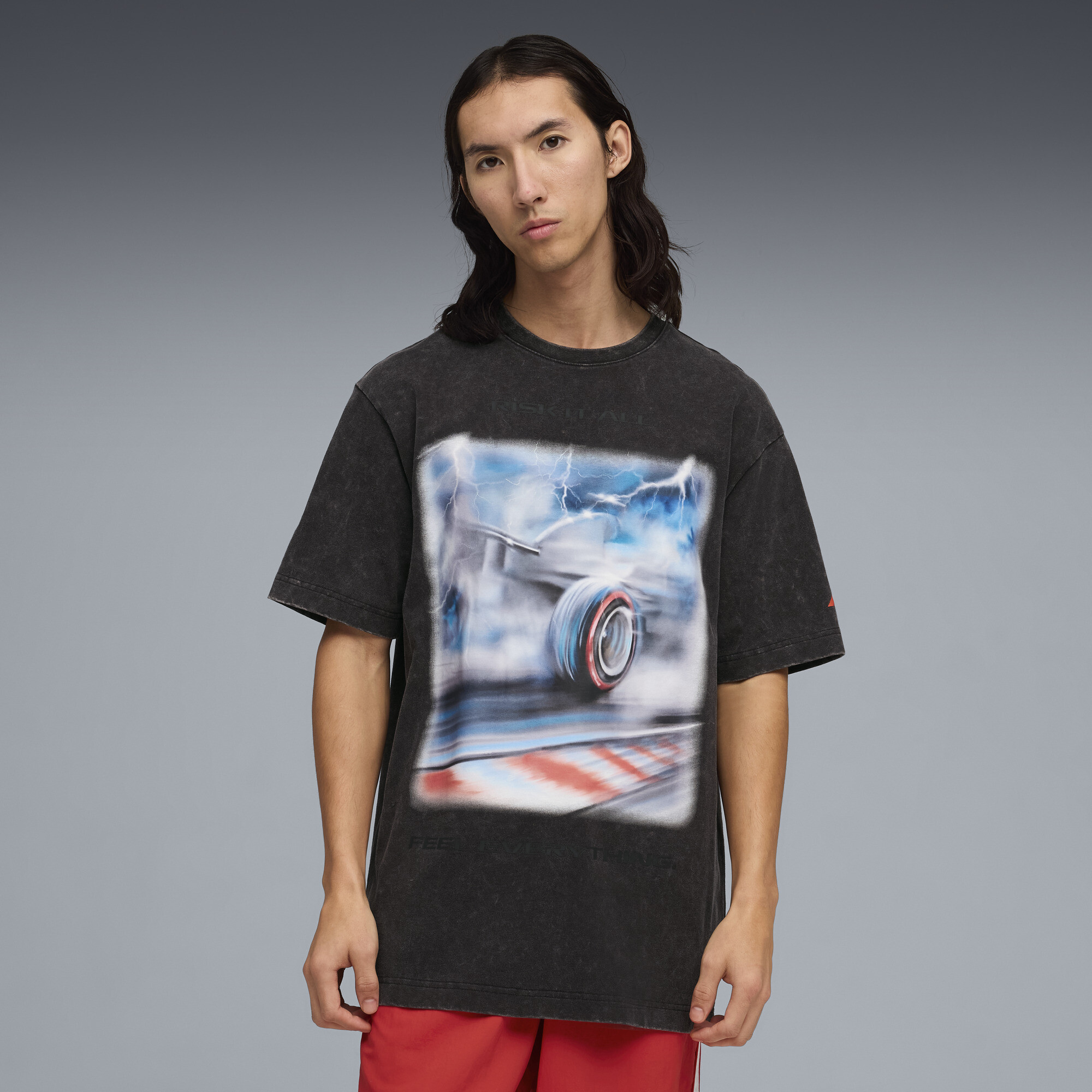 PUMA F1® Tyre Relaxed T-shirt voor Heren, Zwart, Maat L thumbnail 4