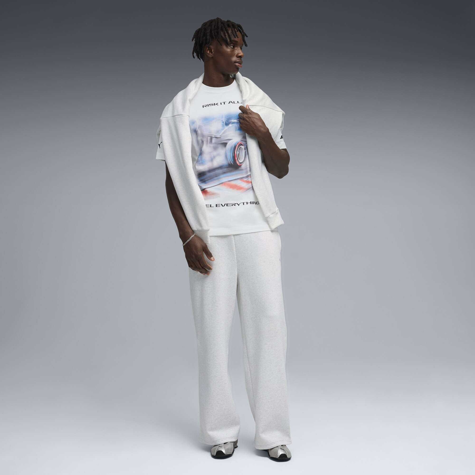 PUMA F1® Tyre Relaxed T-shirt voor Heren, Wit, Maat XS thumbnail 2