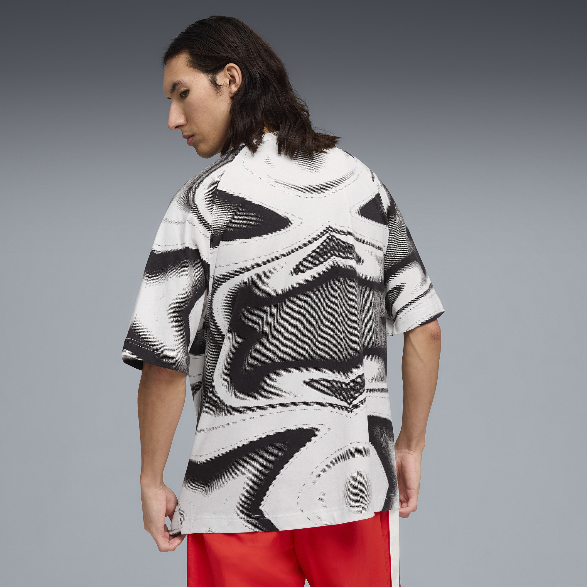 PUMA F1® Lifestyle bedrukt T-shirt voor Heren, Wit, Maat XXL thumbnail 3