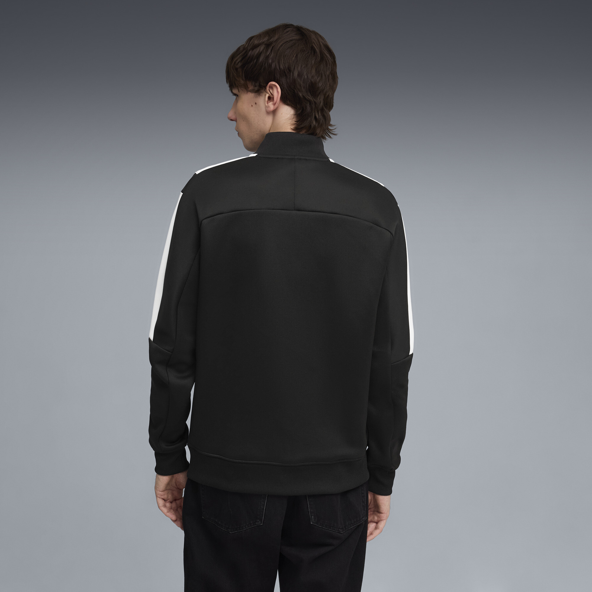 PUMA Scuderia Ferrari MT7 trainingsjack voor Heren, Zwart, Maat XS thumbnail 3