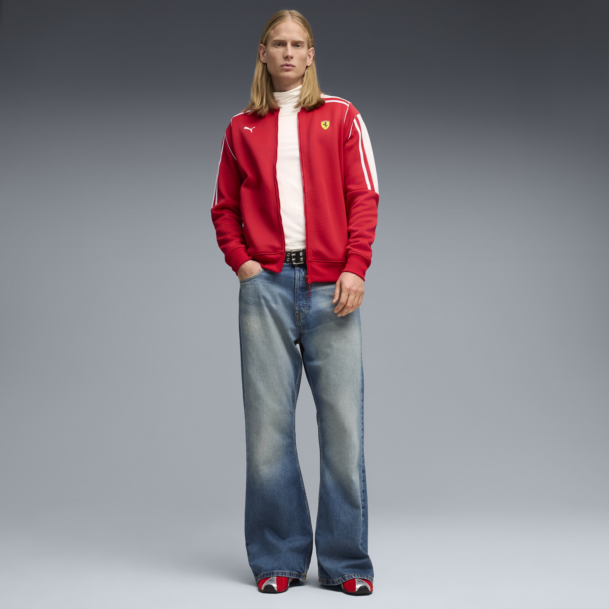 PUMA Scuderia Ferrari MT7 trainingsjack voor Heren, Rood, Maat L thumbnail 2