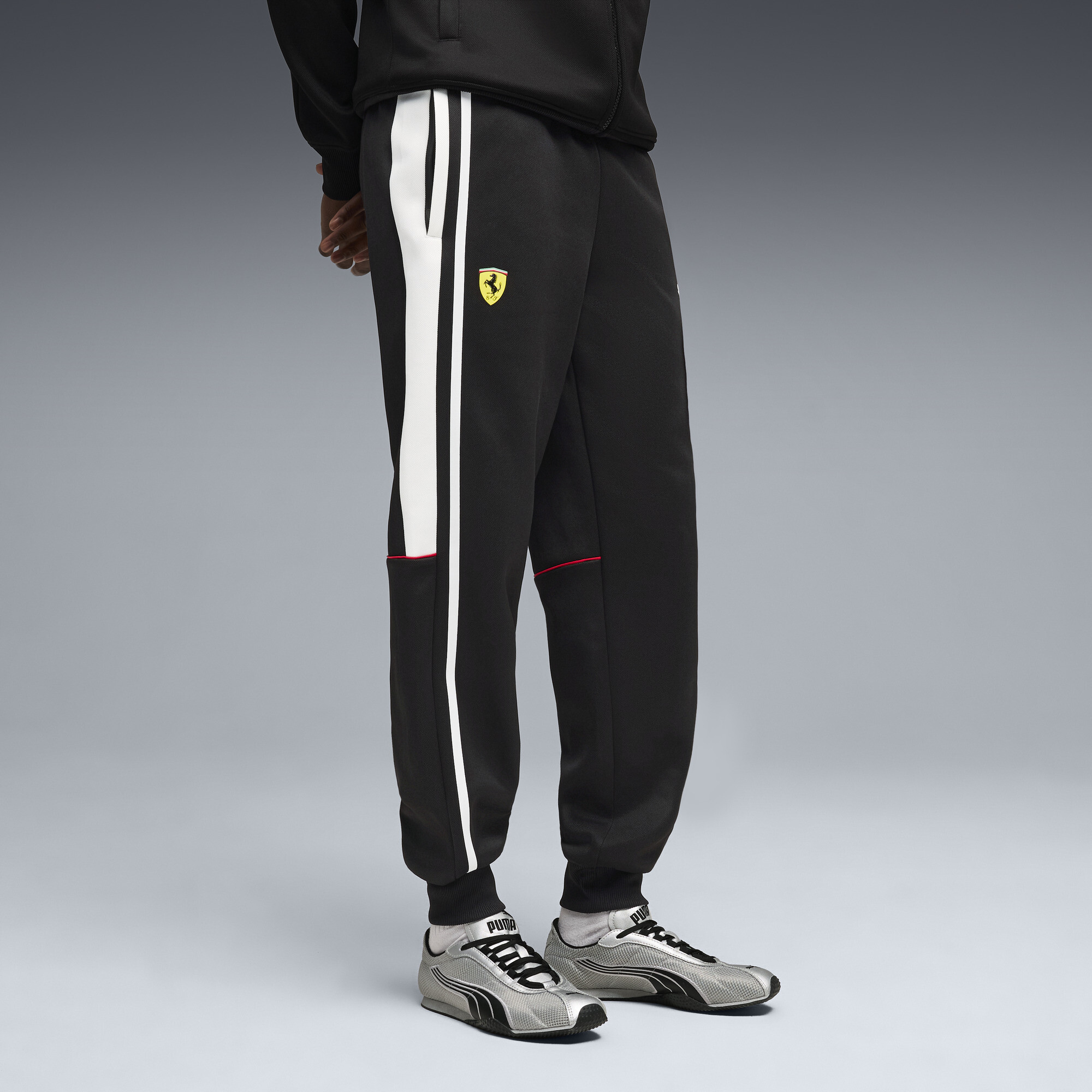 PUMA Scuderia Ferrari MT7 trainingsbroek voor Heren, Zwart, Maat XS thumbnail 4