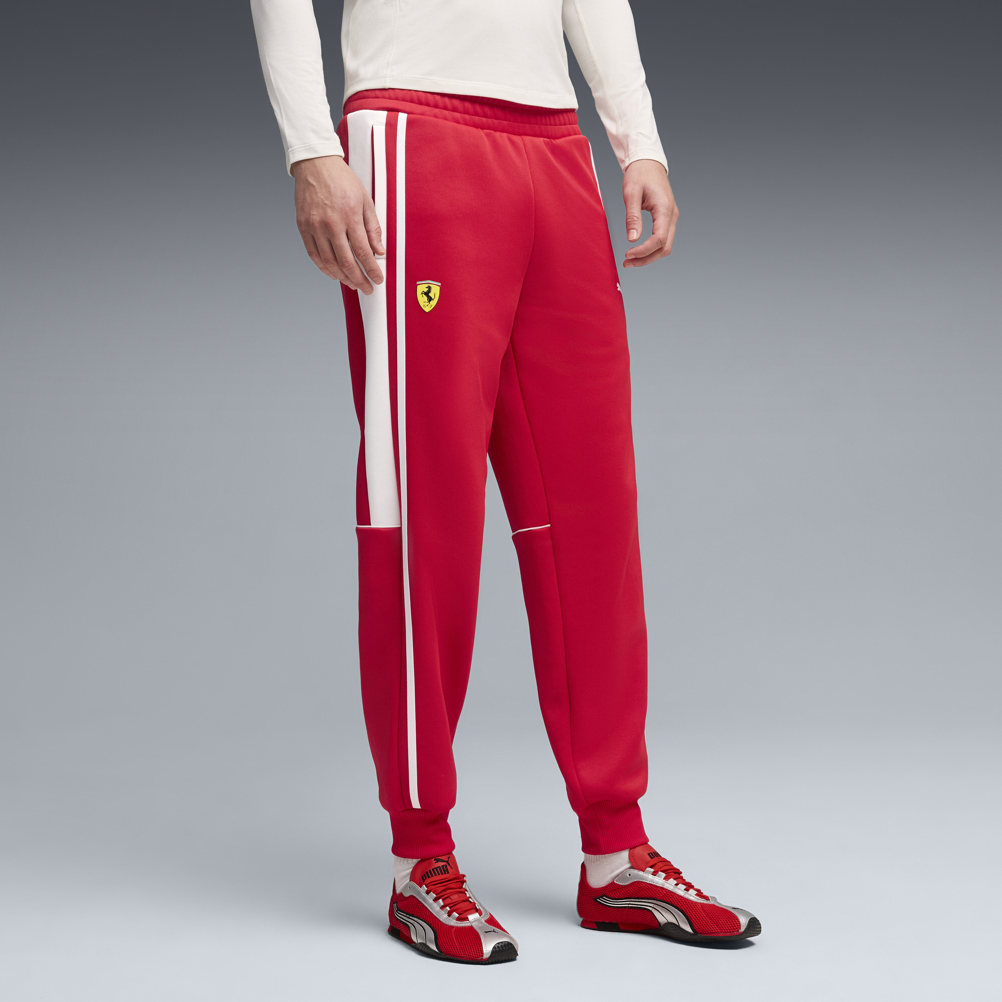 PUMA Scuderia Ferrari MT7 trainingsbroek voor Heren, Rood, Maat XS thumbnail 4