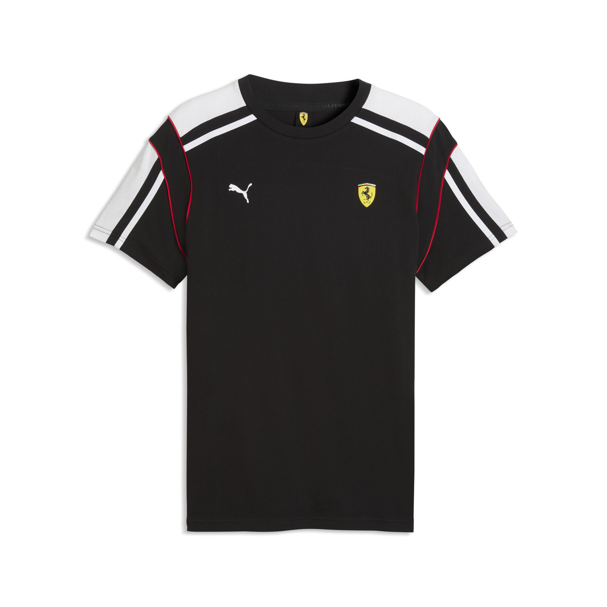 PUMA Scuderia Ferrari MT7+ T-shirt voor Heren, Zwart, Maat XS