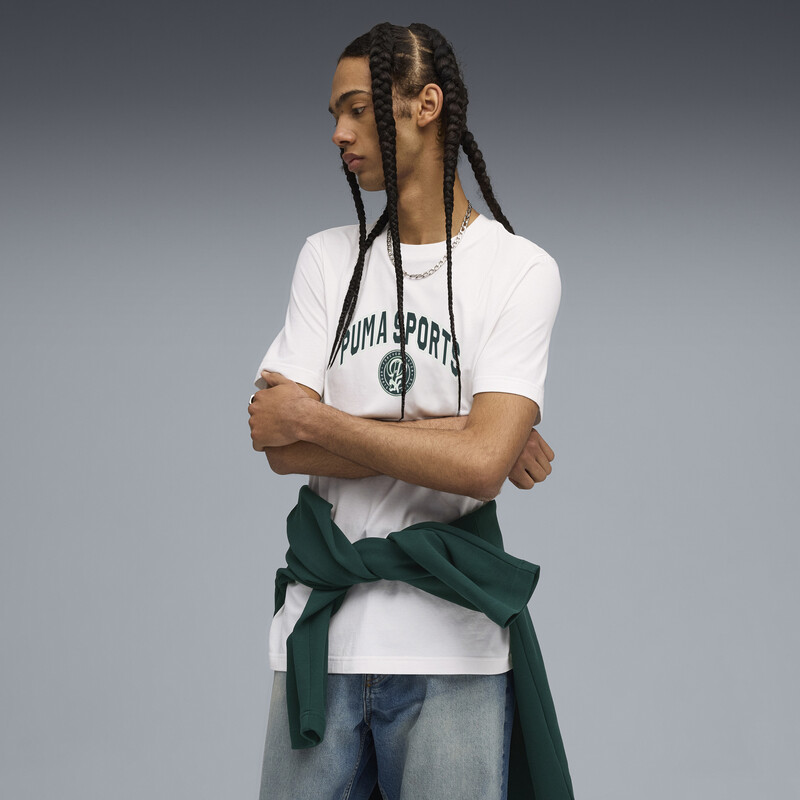 

Men's PUMA Wardrobe Essentials Sports Legacy Graphic Tee